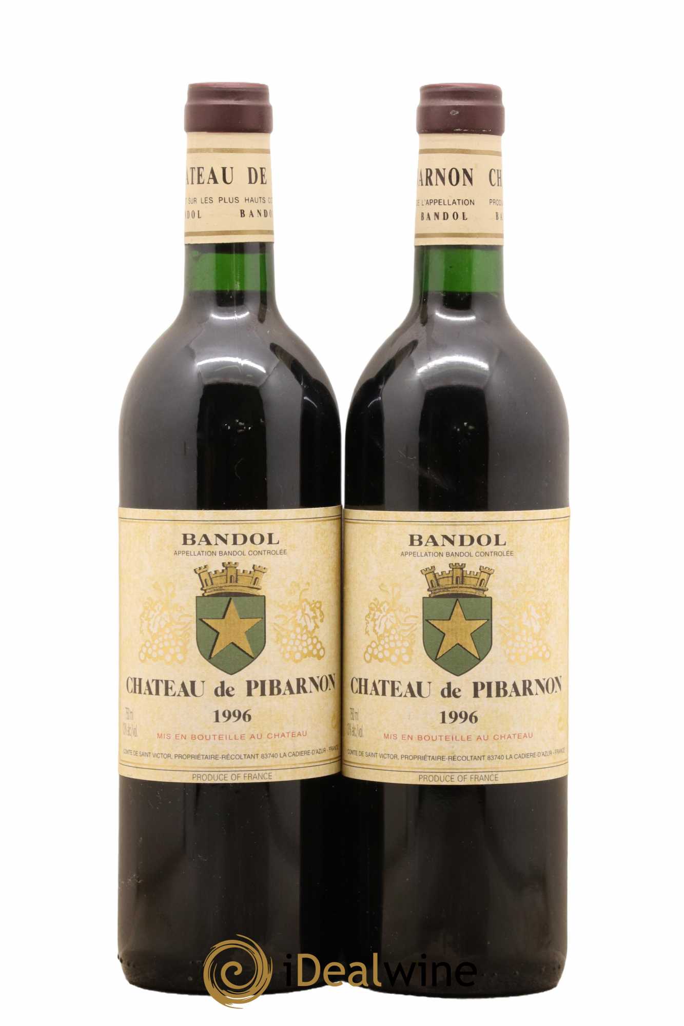 Bandol Château de Pibarnon Comte de Saint-Victor 1996 - Lotto di 2 bottiglie - 0