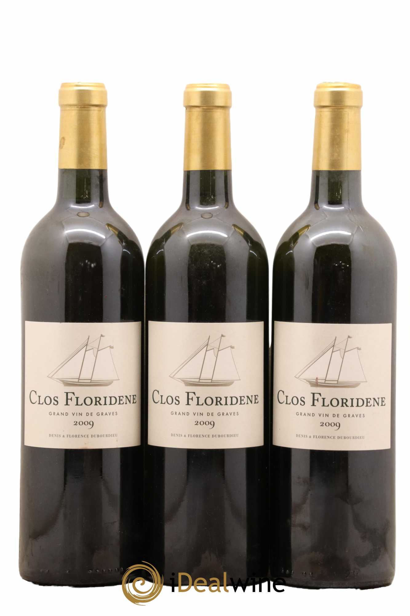 Clos Floridène 2009 - Lot of 3 bottles - 0