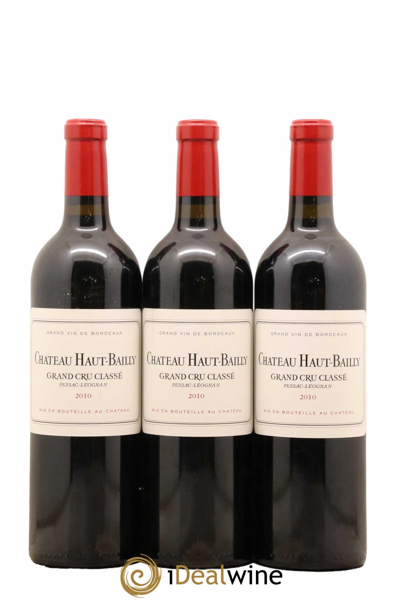 Château Haut-Bailly Cru Classé de Graves 2010 - Lot de 3 bouteilles - 0