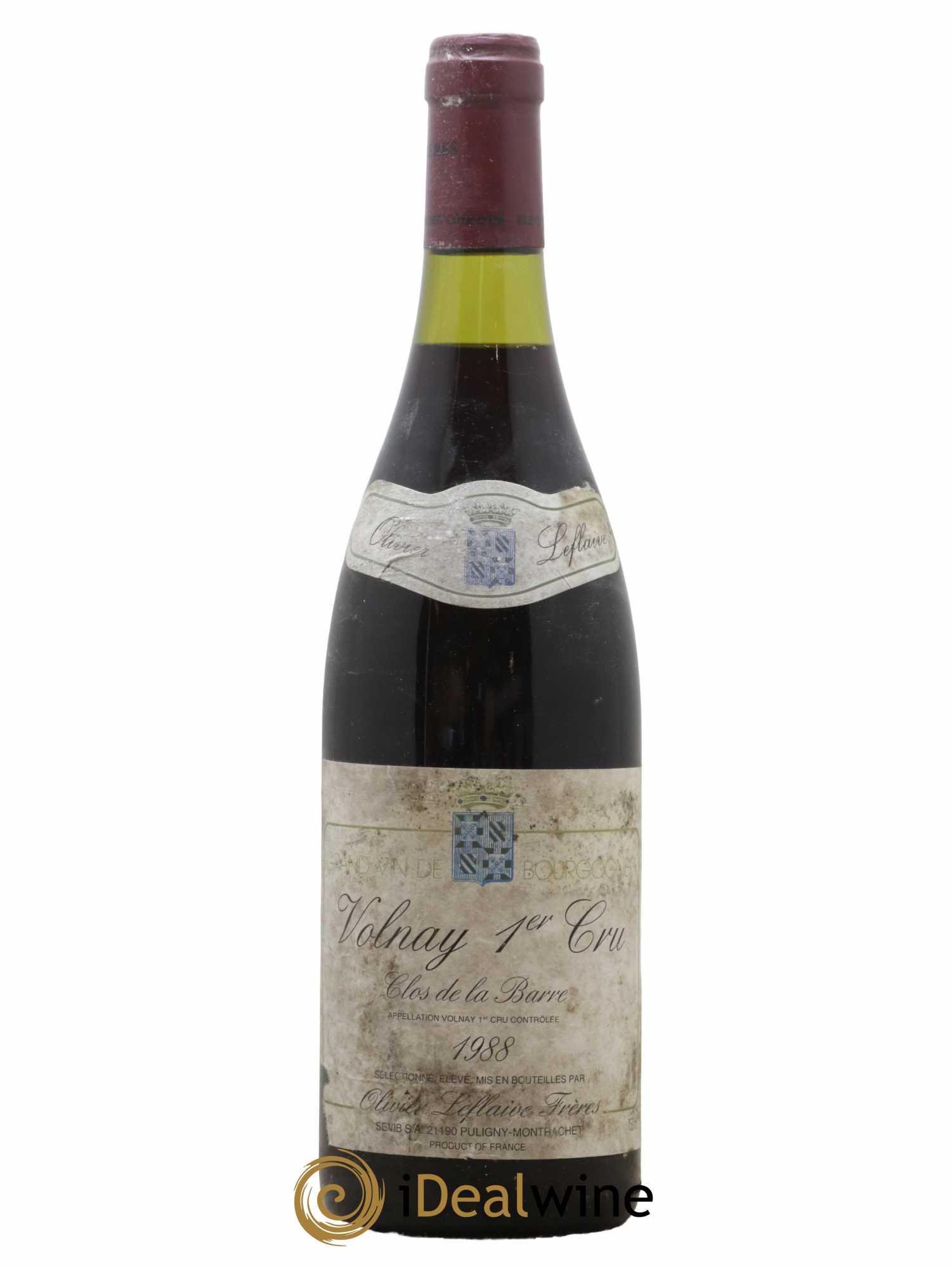 Volnay 1er Cru Clos de la Barre Olivier Leflaive 1988 - Lot of 1 bottle - 0