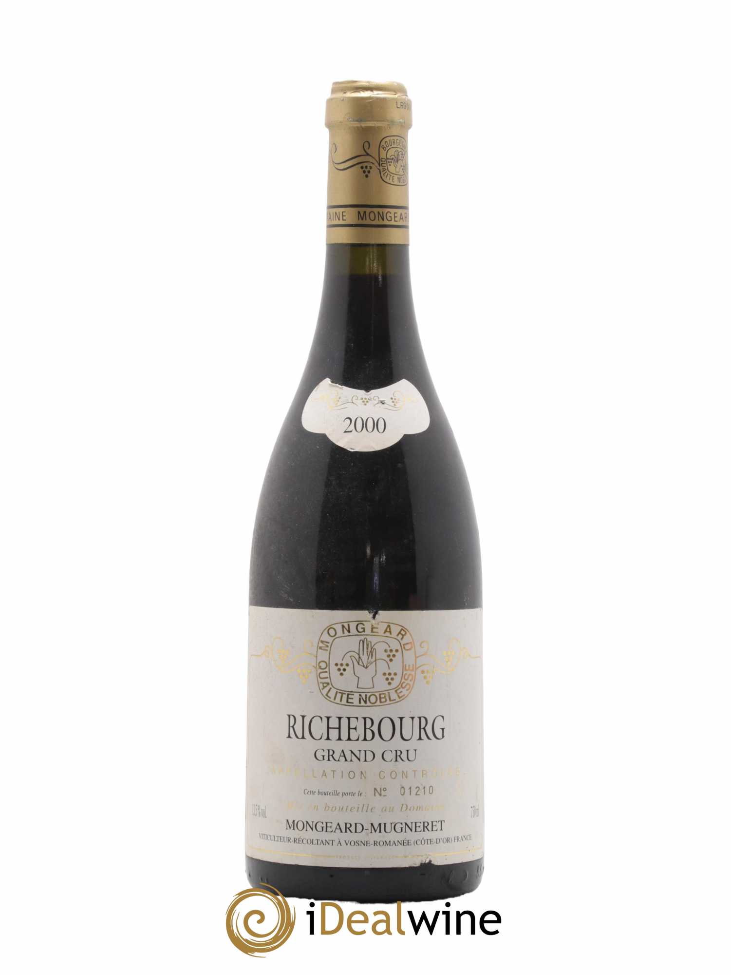 Richebourg Grand Cru Mongeard-Mugneret (Domaine) 2000 - Lot de 1 bouteille - 0