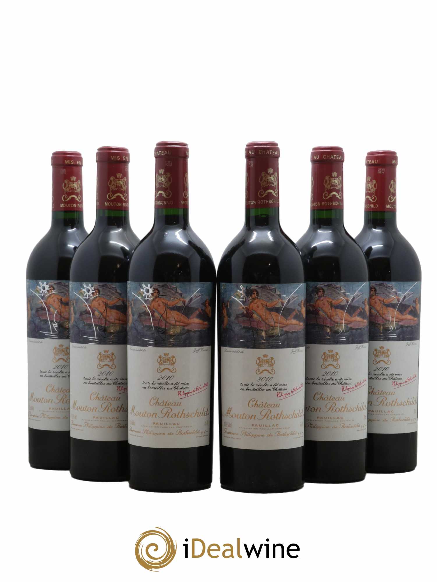 Château Mouton Rothschild 1er Grand Cru Classé 2010 - Posten von 6 Flaschen - 0