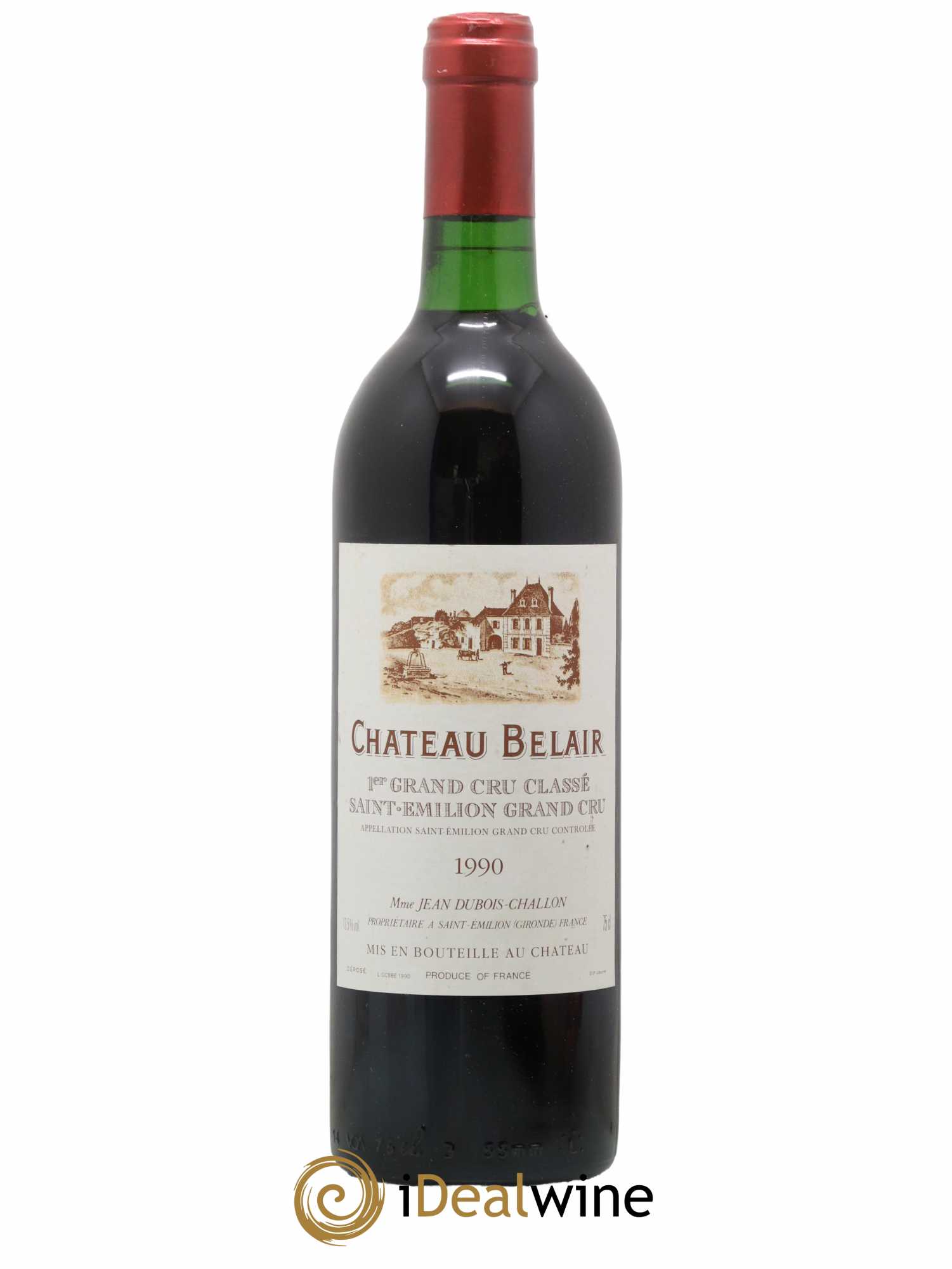 Château Belair (Belair-Monange) 1er Grand Cru Classé B 1990 - Lotto di 1 bottiglia - 0