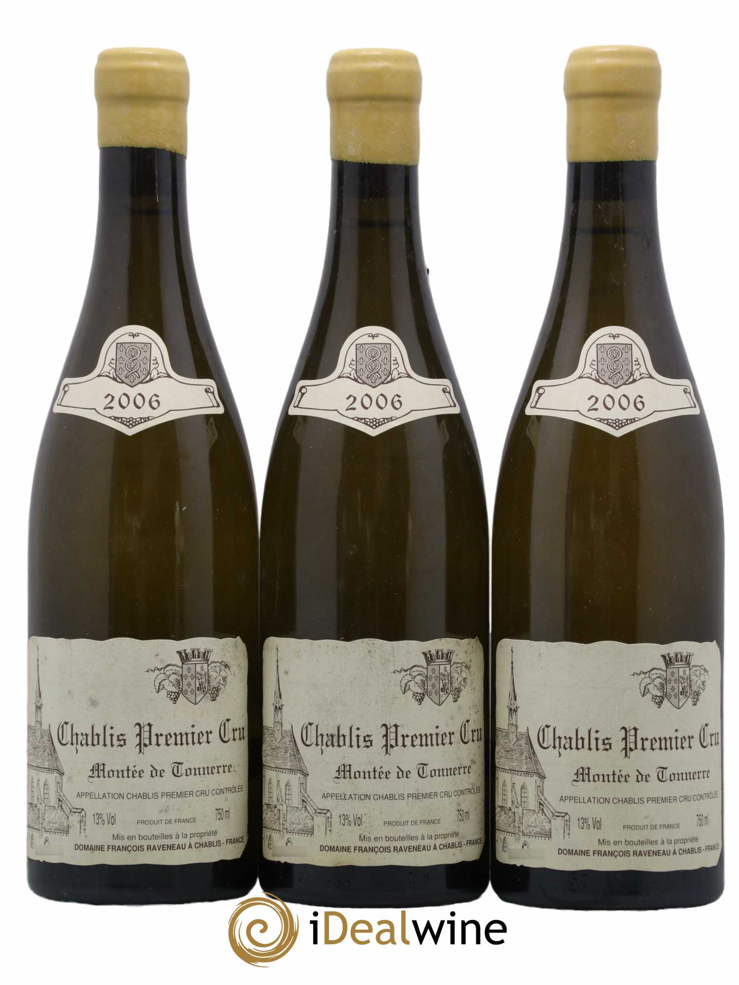 Chablis 1er Cru Montée de Tonnerre Raveneau (Domaine) 2006 - Lotto di 3 bottiglie - 0