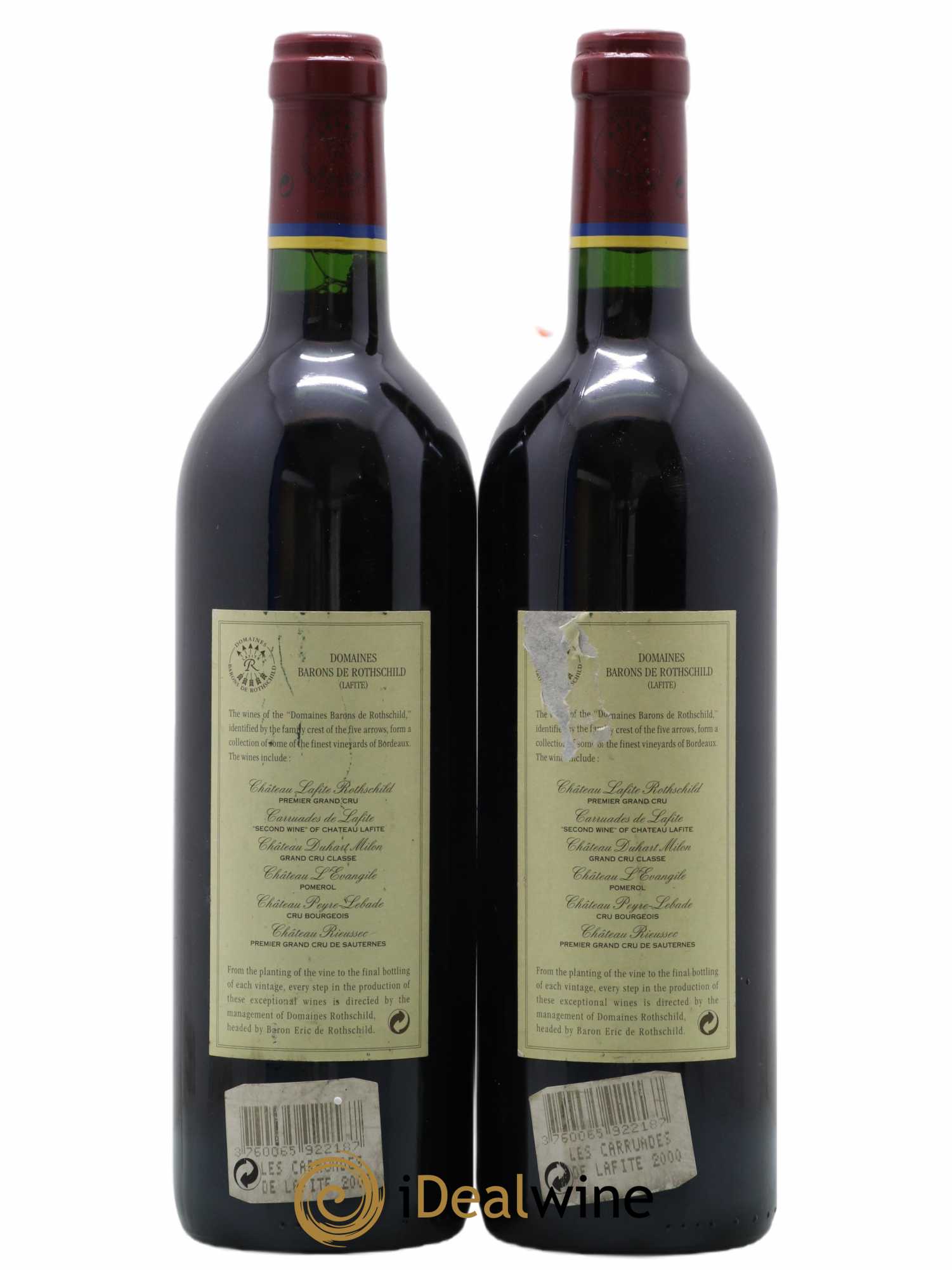 Carruades de Lafite Rothschild Second Vin 2000 - Posten von 2 Flaschen - 1