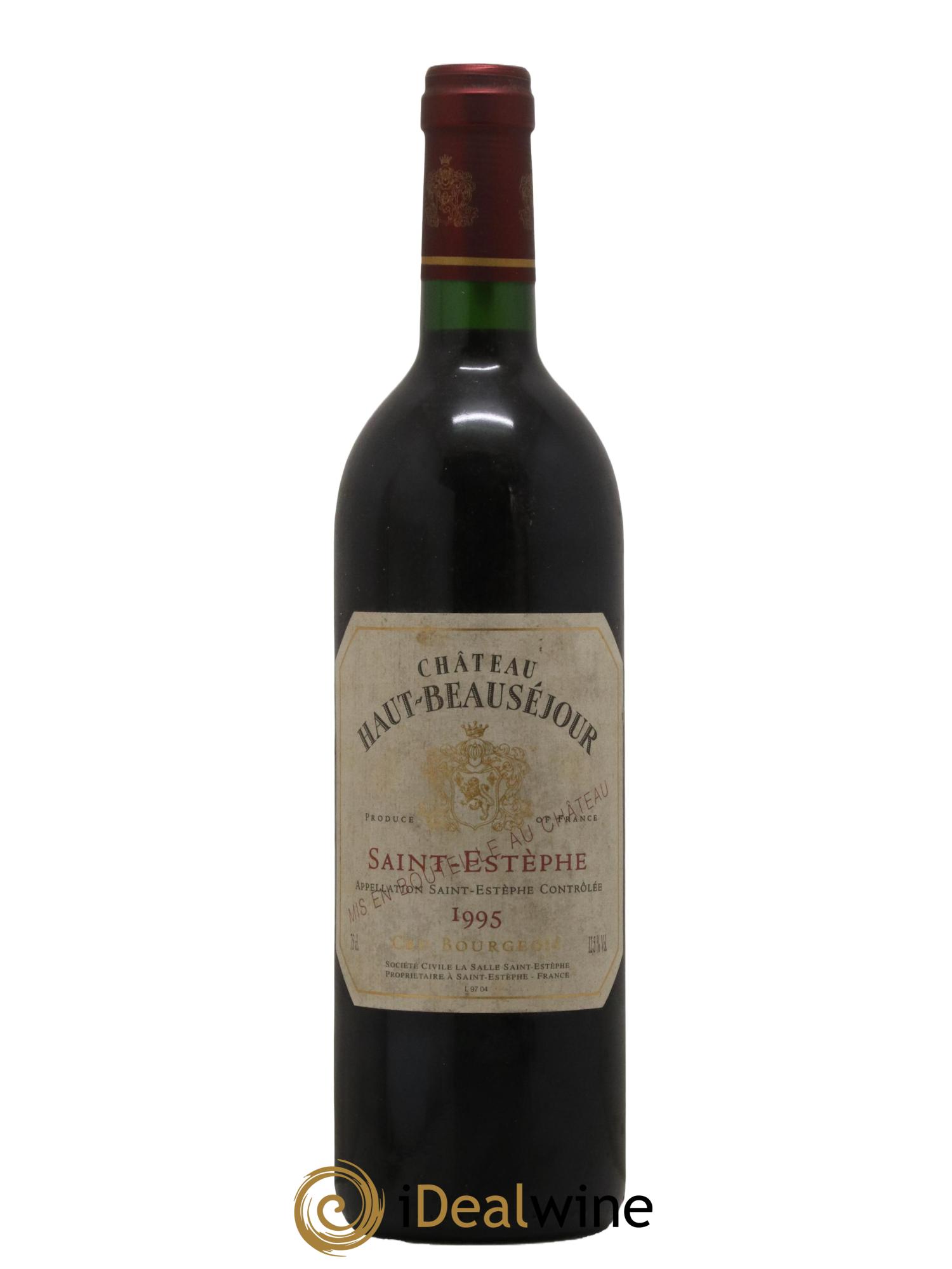 Château Haut Beauséjour Cru Bourgeois 1995 - Lotto di 1 bottiglia - 0