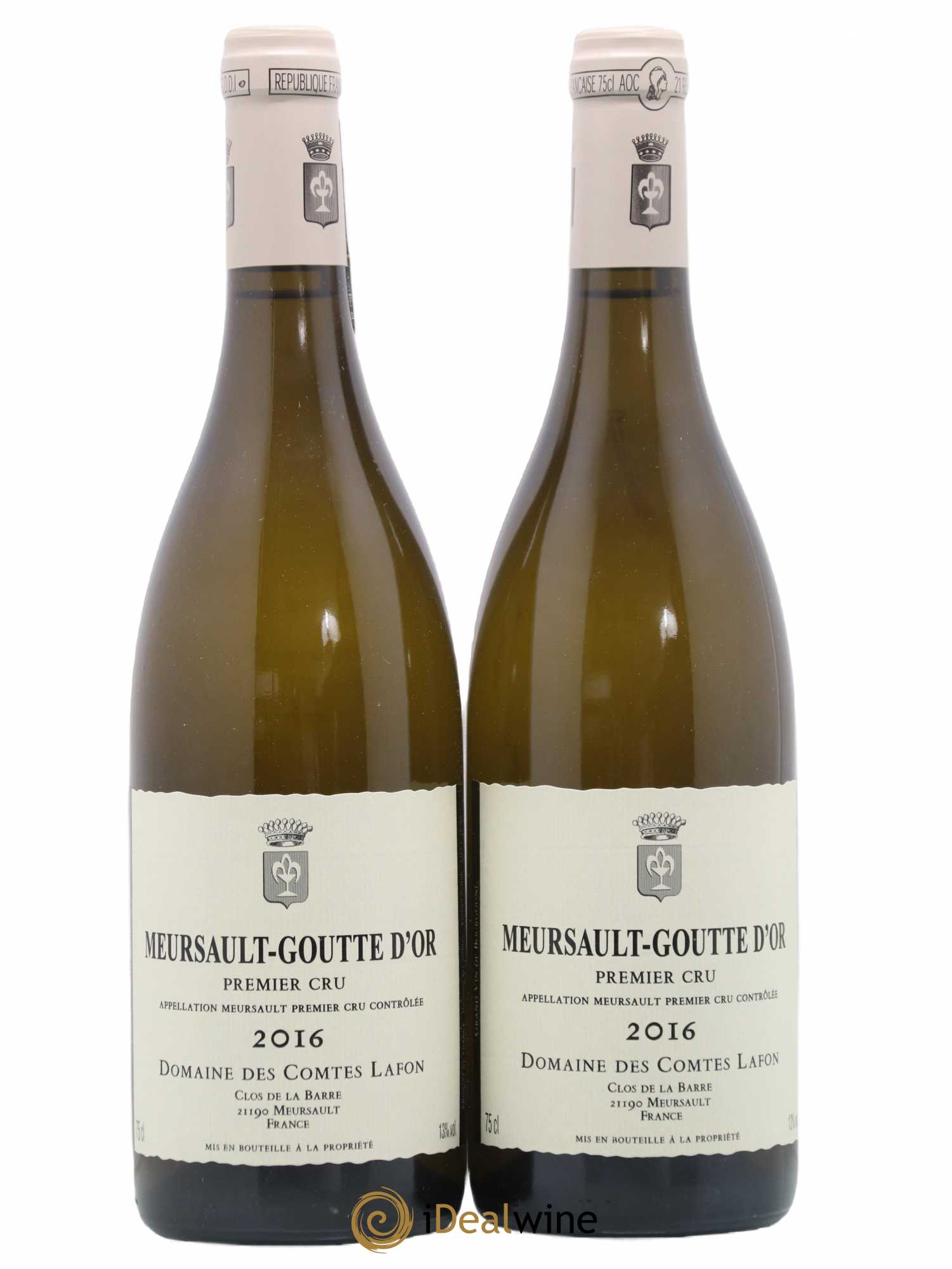 Meursault 1er Cru Goutte d'Or Comtes Lafon (Domaine des) 2016 - Lot de 2 bouteilles - 0