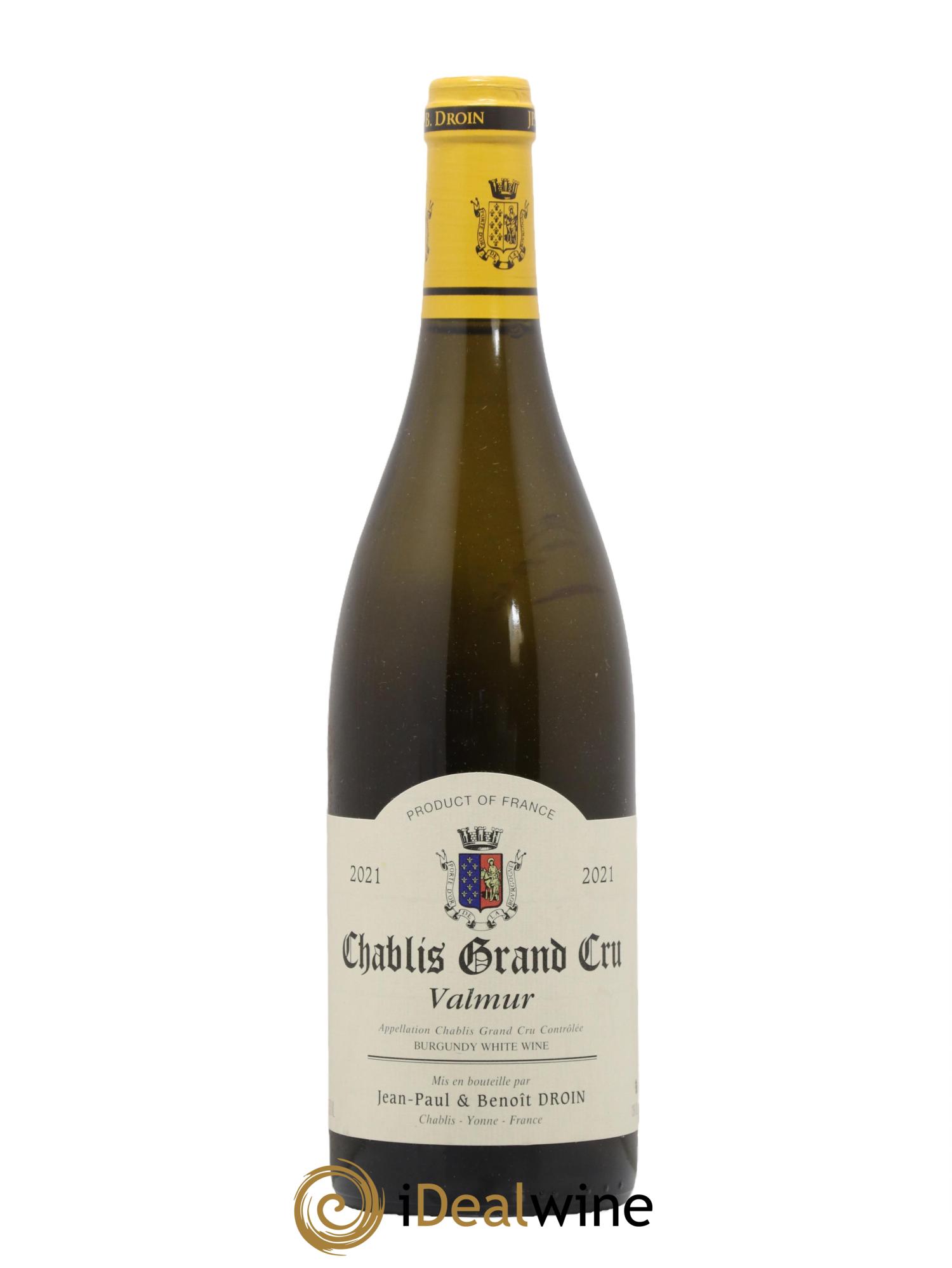 Chablis Grand Cru Valmur Jean-Paul & Benoît Droin (Domaine) 2021 - Lot de 1 bouteille - 0