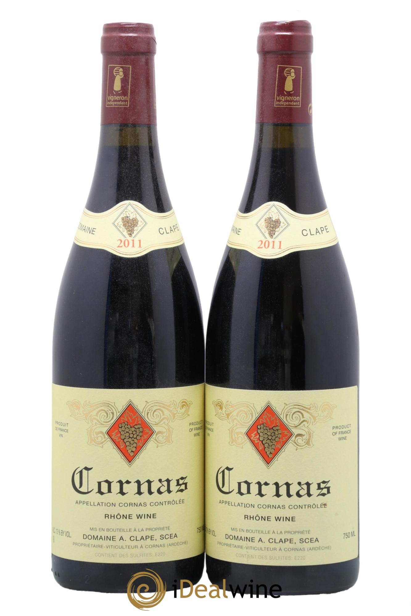 Cornas Auguste Clape  2011 - Lotto di 2 bottiglie - 0