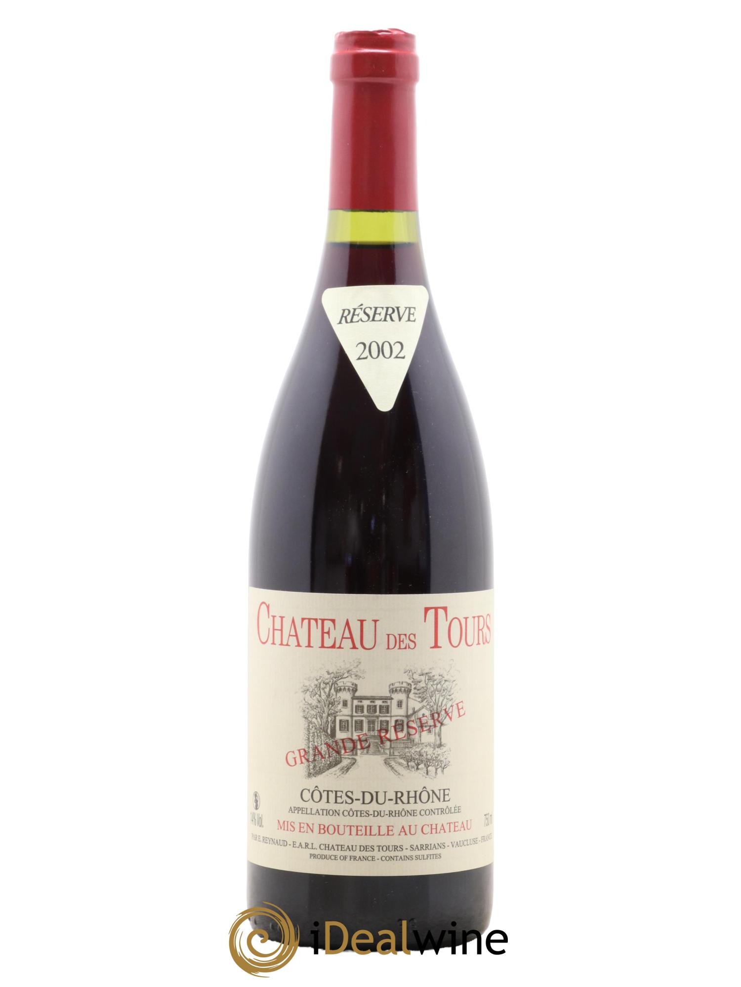 Côtes du Rhône Château des Tours Grande Réserve Emmanuel Reynaud 2002 - Lotto di 1 bottiglia - 0