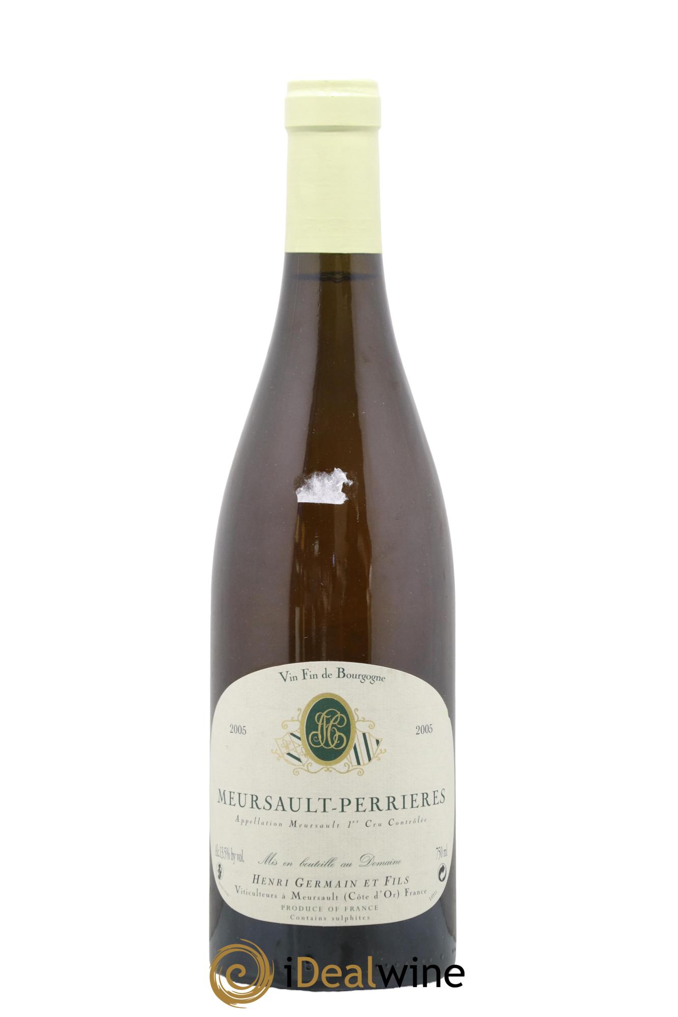 Meursault 1er Cru Perrières Henri Germain 2005 - Lot de 1 bouteille - 0