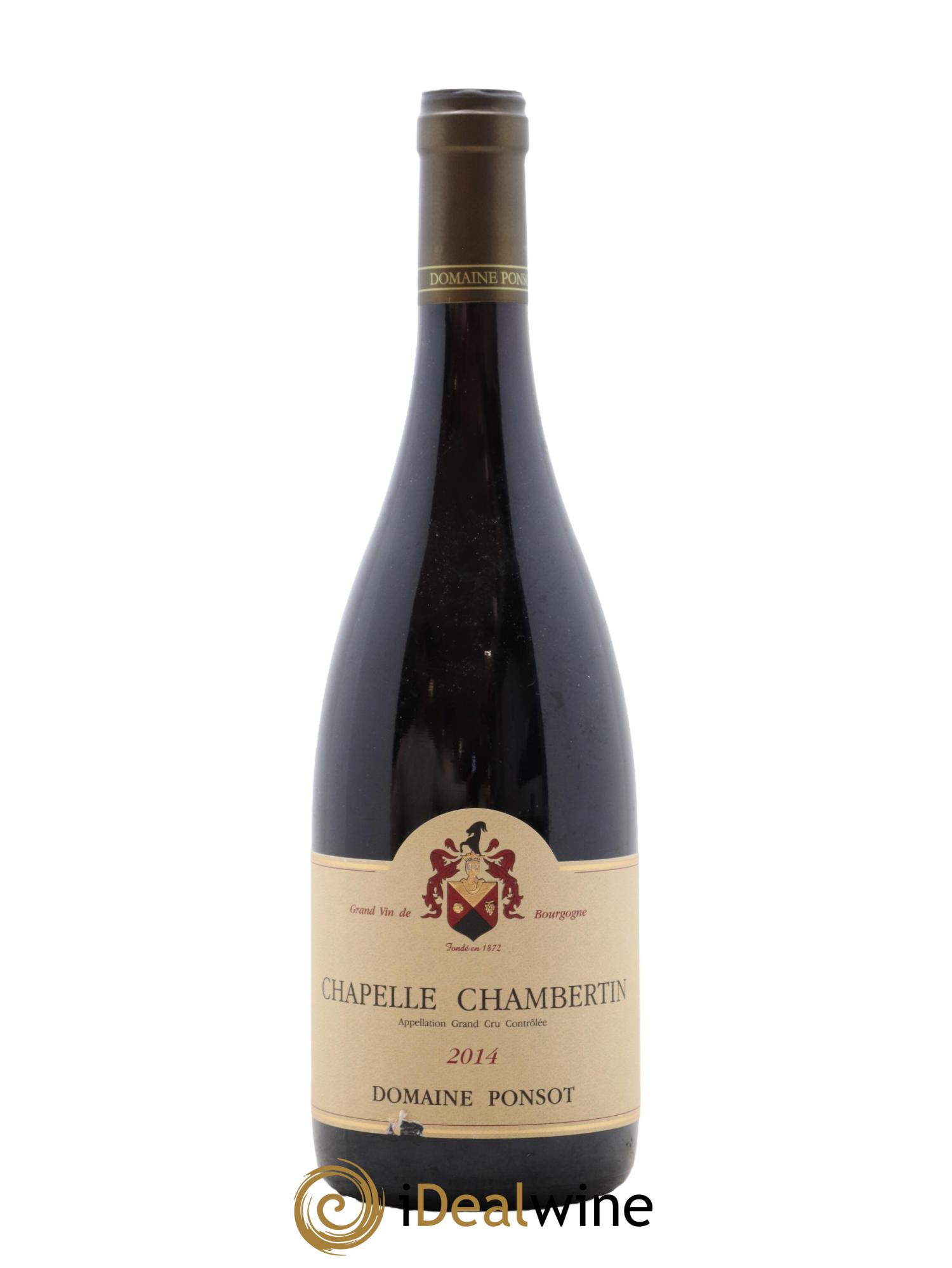 Chapelle-Chambertin Grand Cru Ponsot (Domaine) 2014 - Lot de 1 bouteille - 0