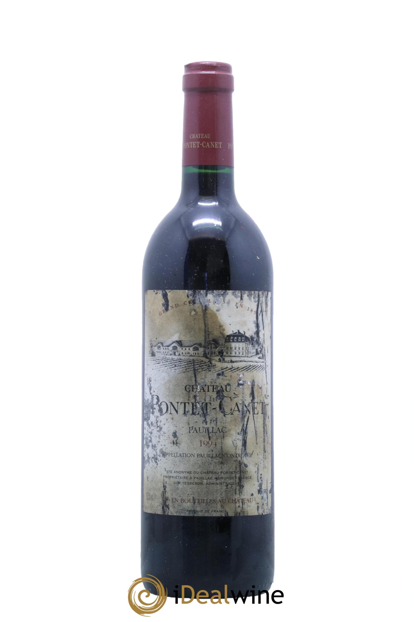 Château Pontet Canet 5ème Grand Cru Classé  1994 - Posten von 1 Flasche - 0