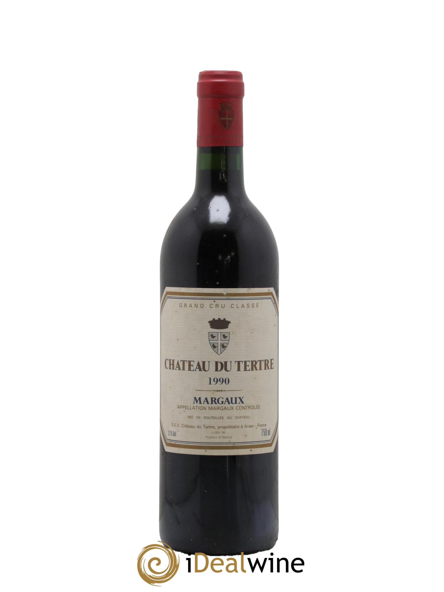 Château du Tertre 5ème Grand Cru Classé 1990 - Lotto di 1 bottiglia - 0