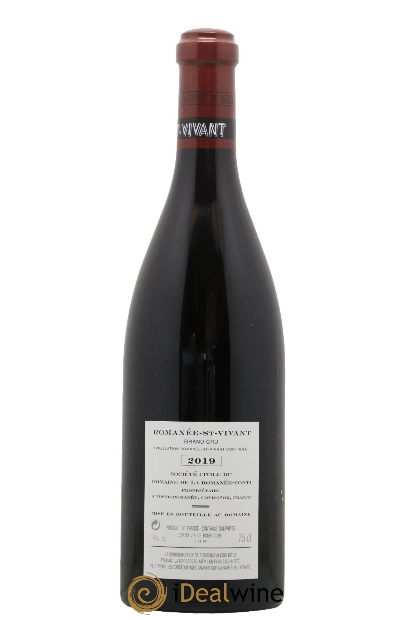 Romanée-Saint-Vivant Grand Cru Domaine de la Romanée-Conti 2019 - Lot de 1 bouteille - 1