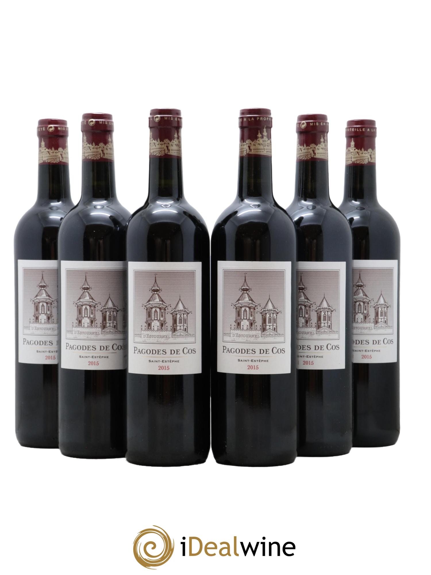 Les Pagodes de Cos Second Vin 2015 - Lot of 6 bottles - 0