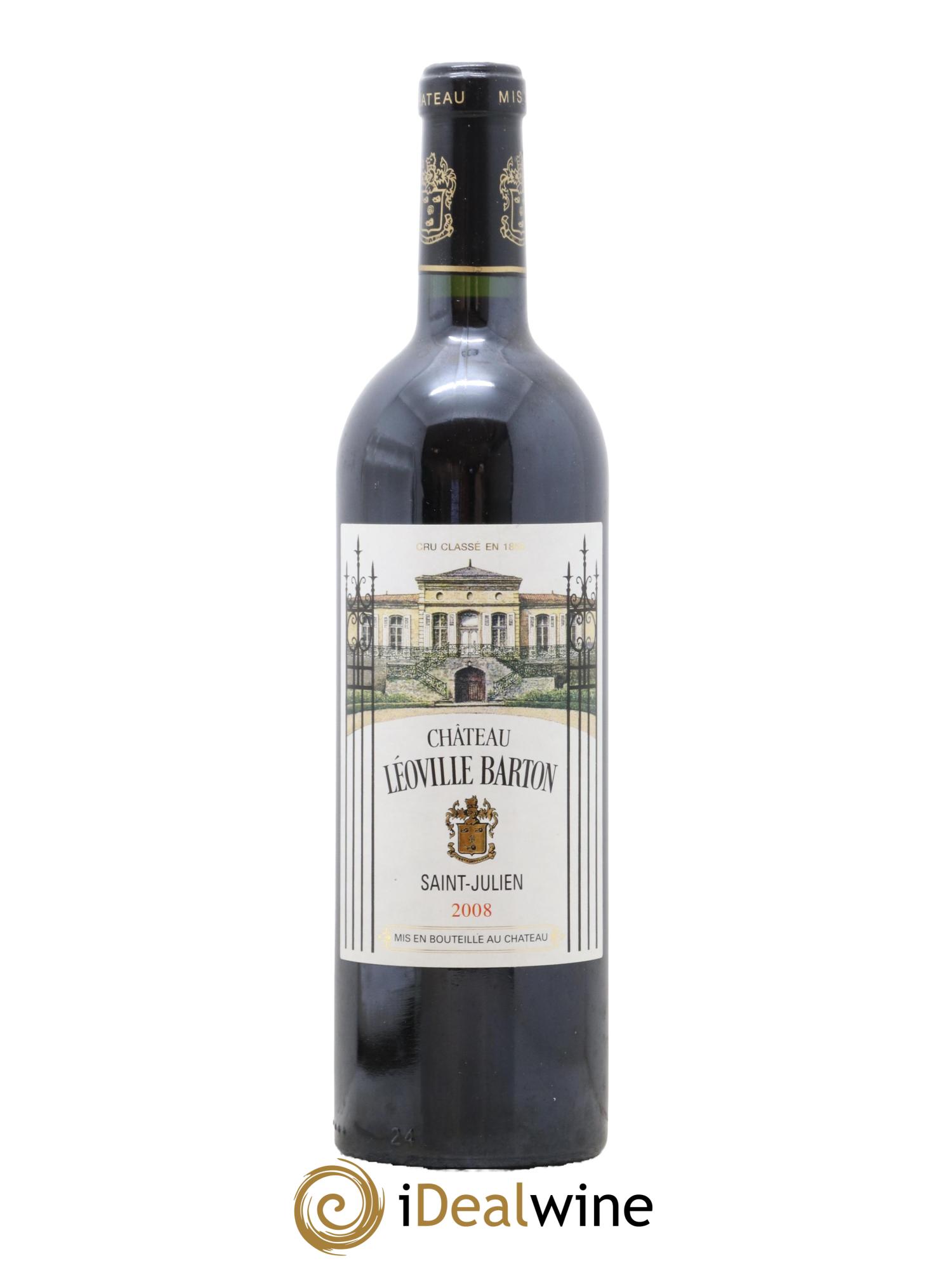 Château Léoville Barton 2ème Grand Cru Classé 2008 - Lot de 1 bouteille - 0