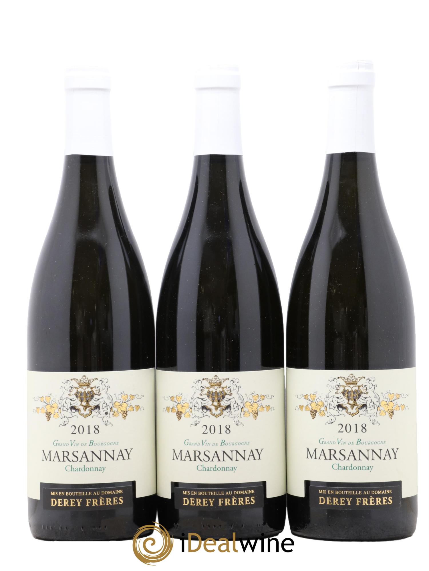 Marsannay Chardonnay Derey Freres 2018 - Lotto di 3 bottiglie - 0