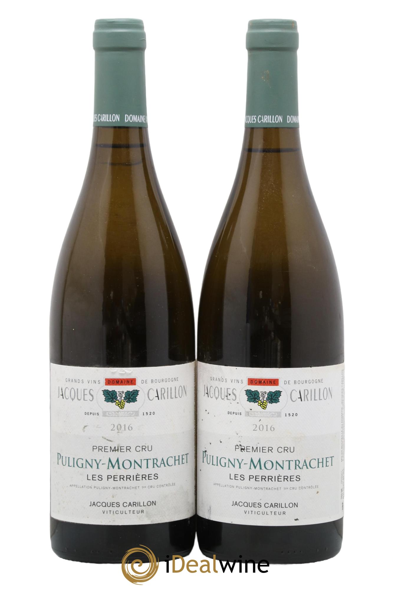 Puligny-Montrachet 1er Cru Les Perrières Jacques Carillon (Domaine) 2016 - Lotto di 2 bottiglie - 0