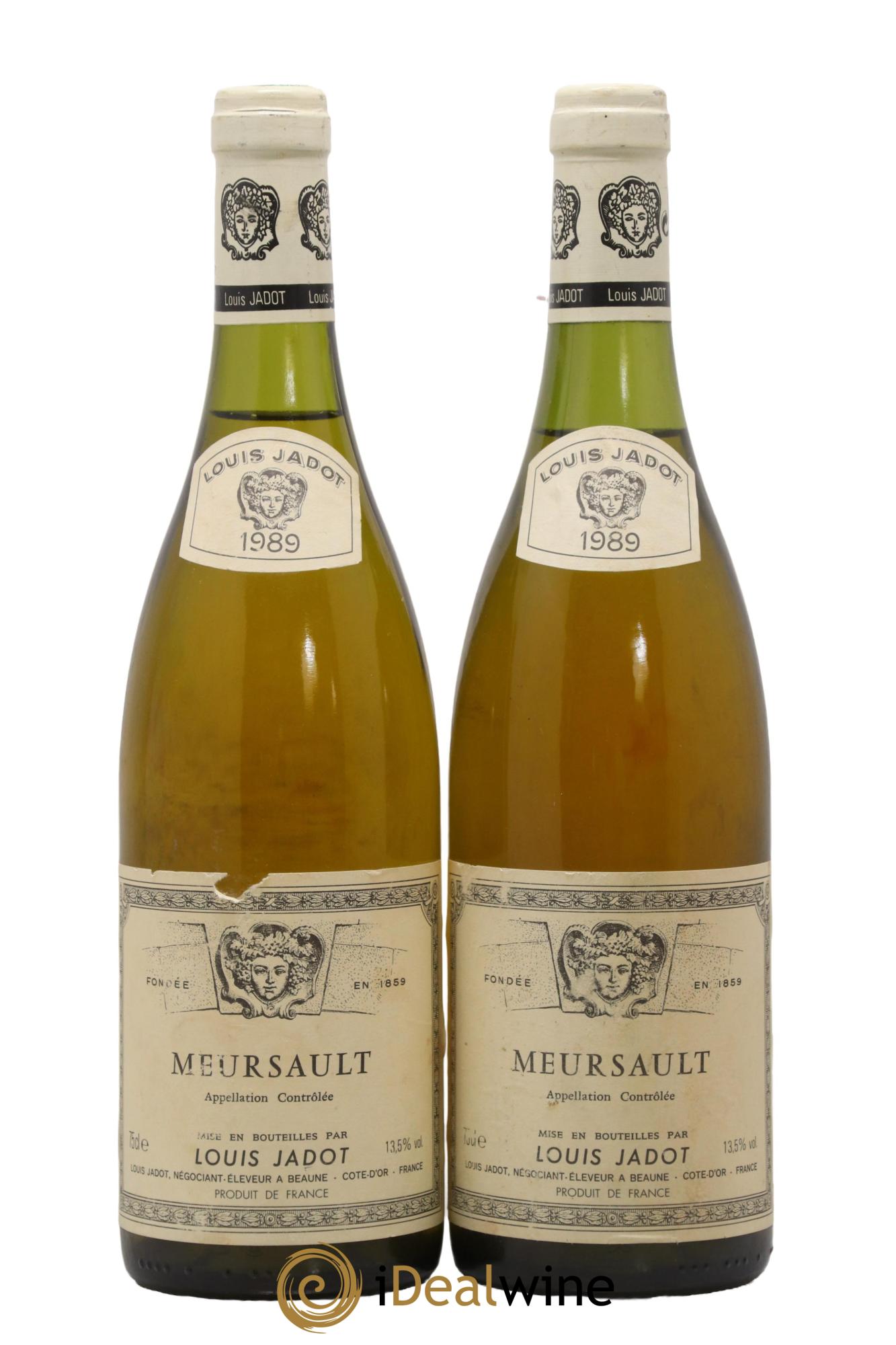 Meursault Maison Louis Jadot 1989 - Lot de 2 bouteilles - 0