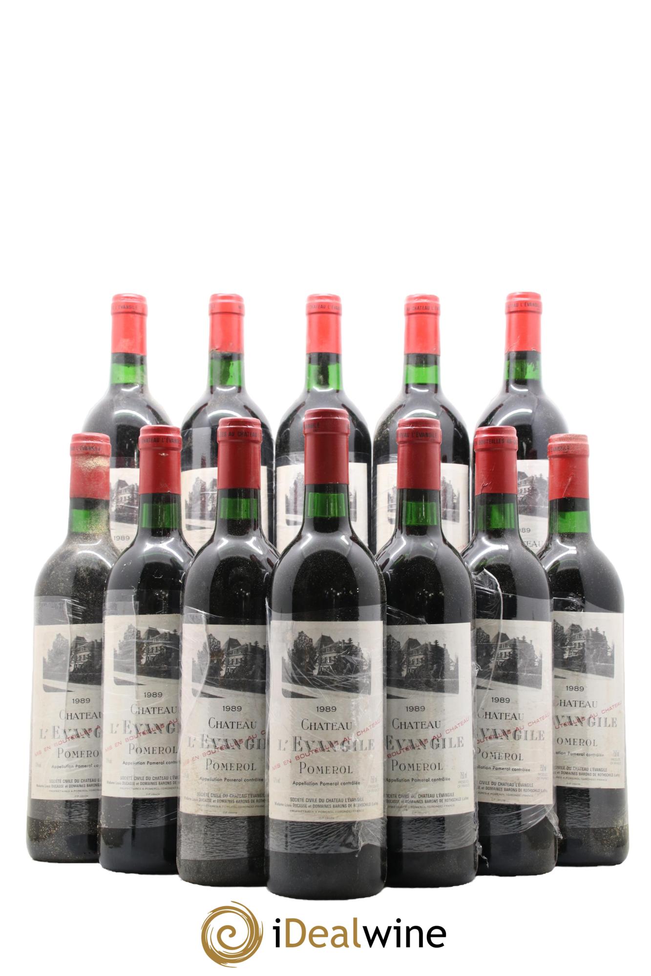 Château l' Évangile 1989 - Lot de 12 bouteilles - 0