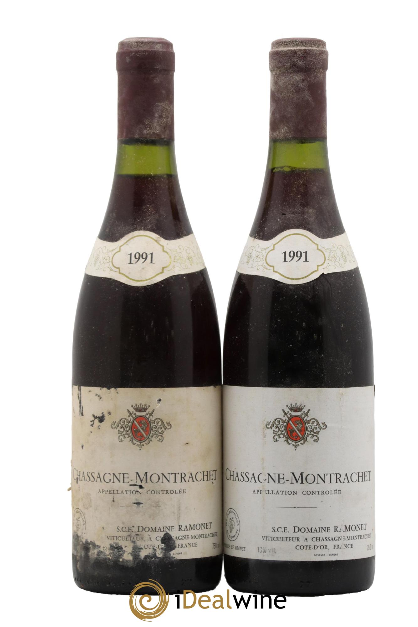 Chassagne-Montrachet Ramonet (Domaine)  1991 - Lot of 2 bottles - 0