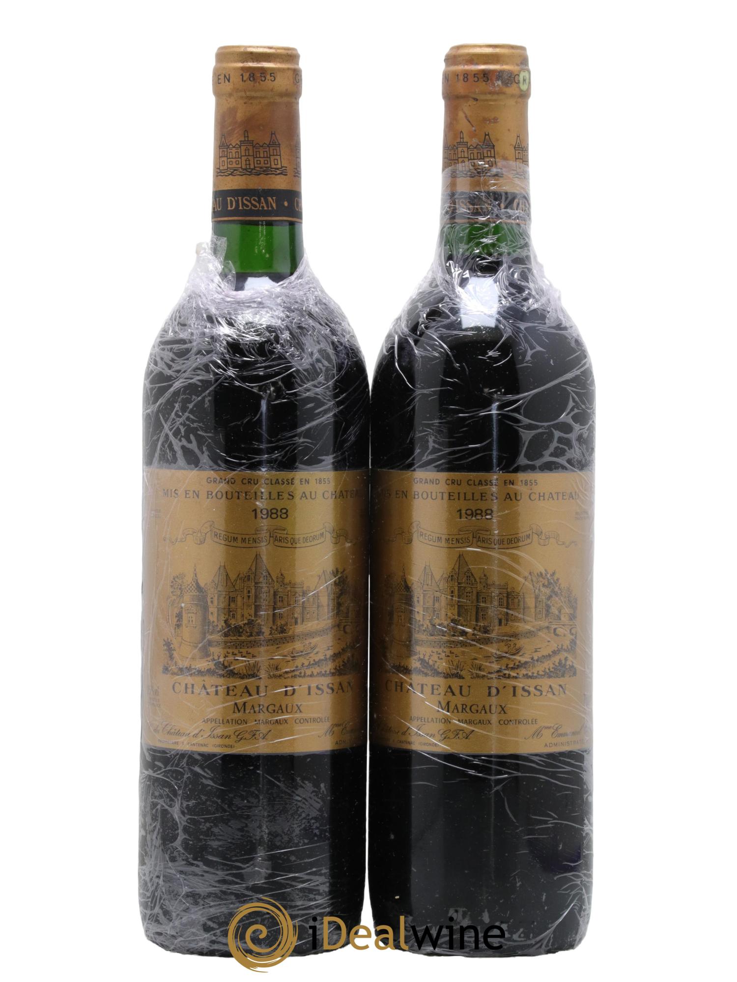 Château d'Issan 3ème Grand Cru Classé 1988 - Lot of 2 bottles - 0