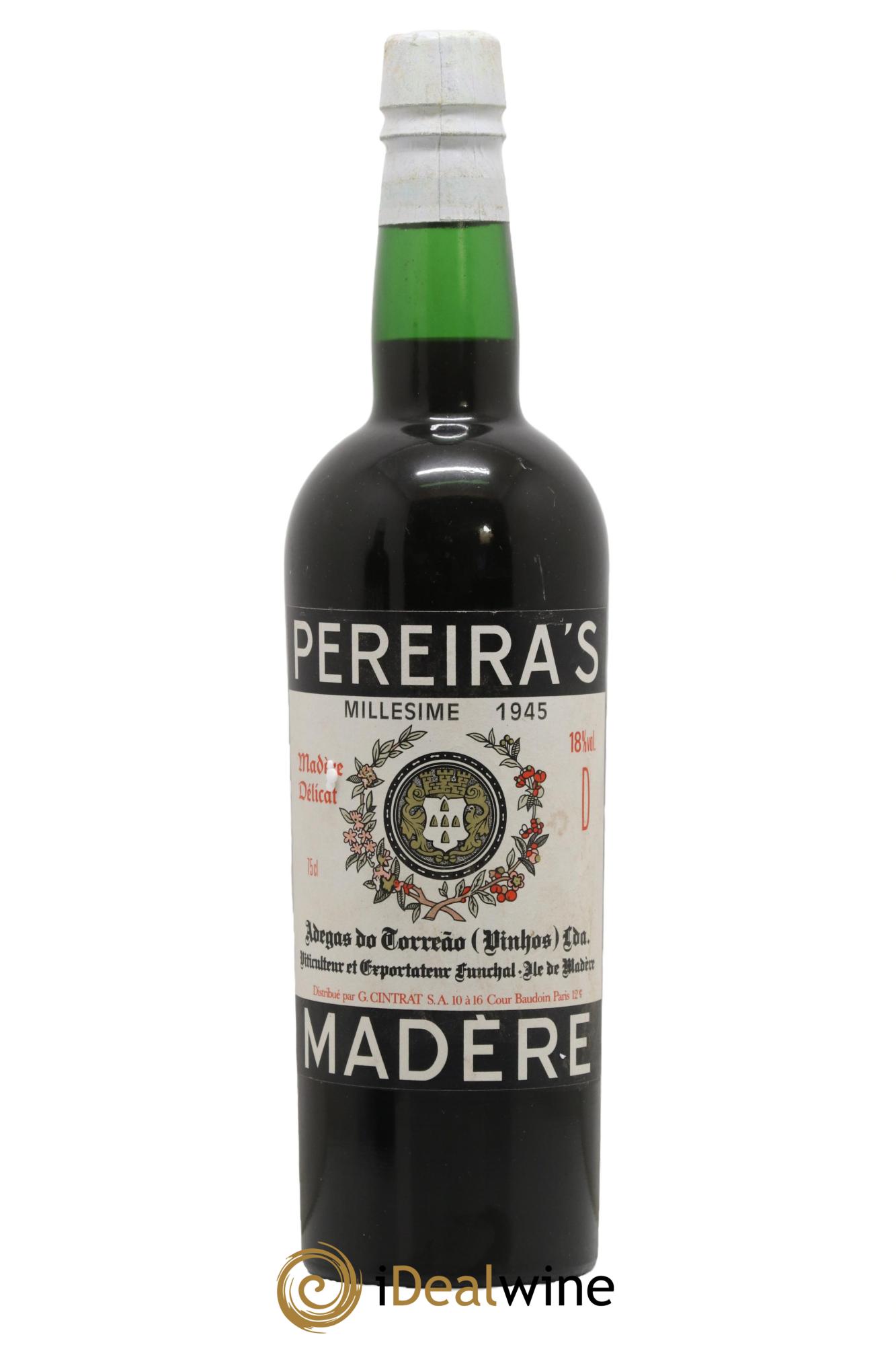 Madère Madere Delicat Pereiras 1945 - Lot of 1 bottle - 0