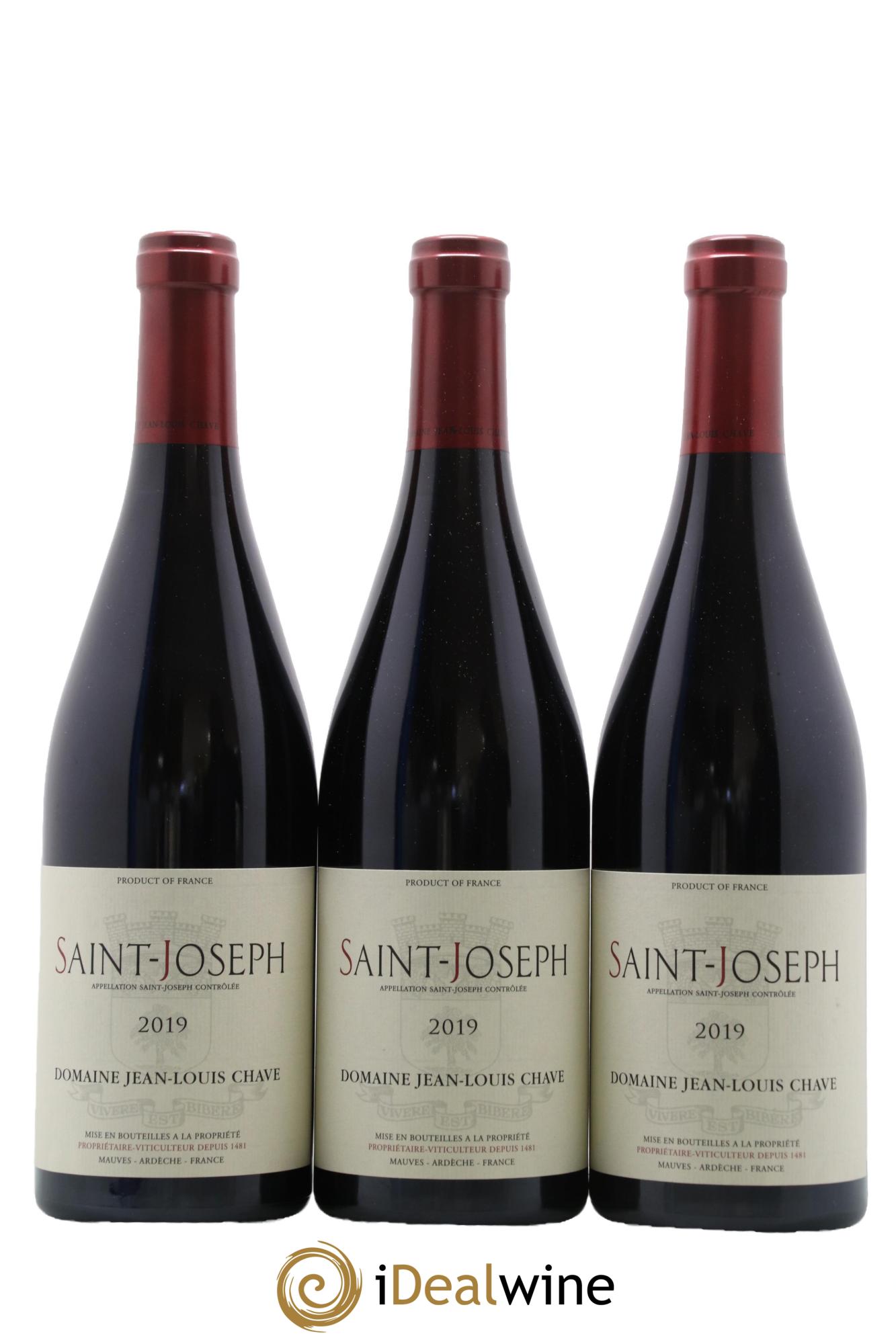 Saint-Joseph Jean-Louis Chave 2019 - Lot de 3 bouteilles - 0