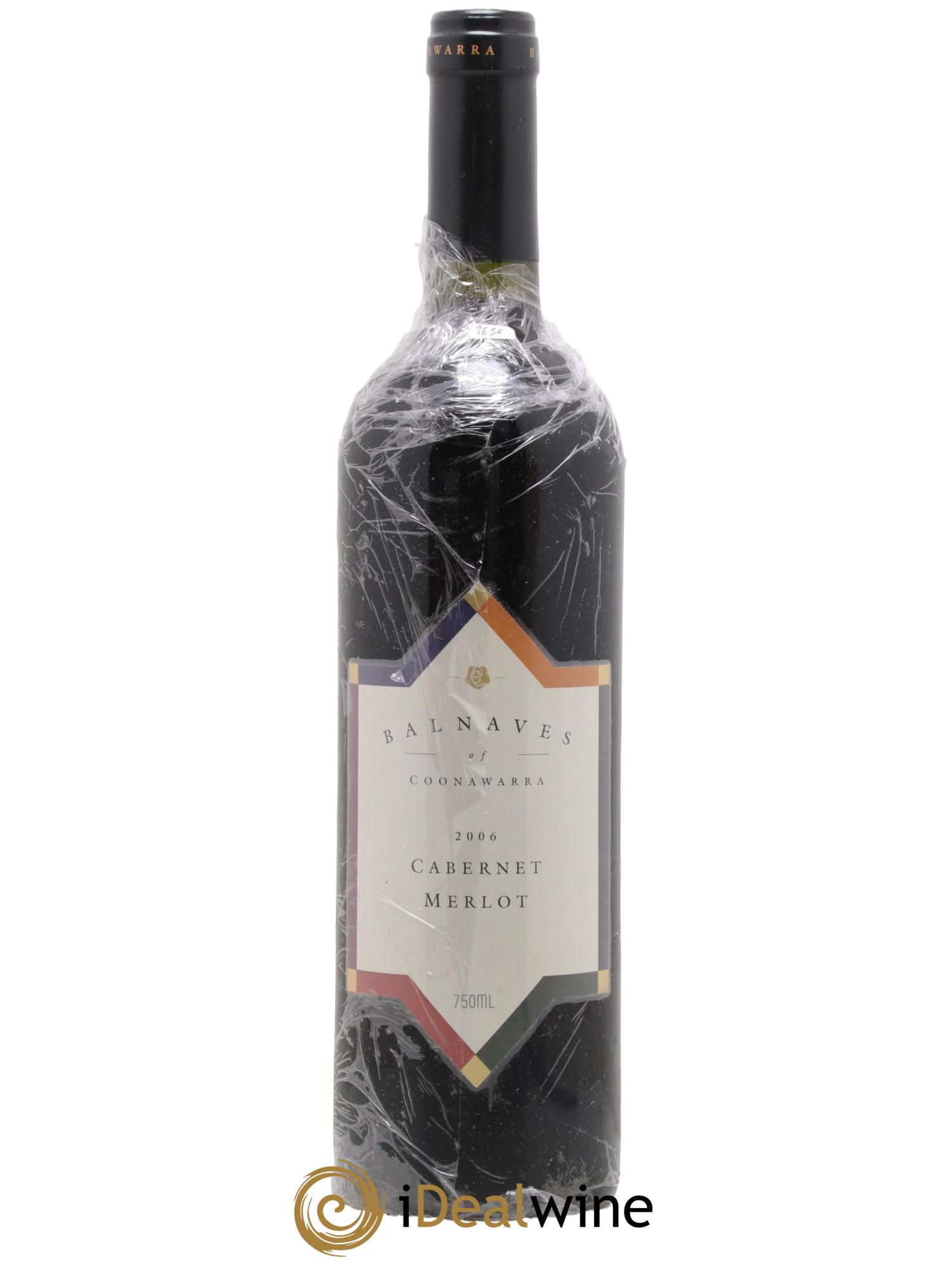 Australie Cabernet Merlot Balnaves de Coonawarra 2006 - Lot de 1 bouteille - 0