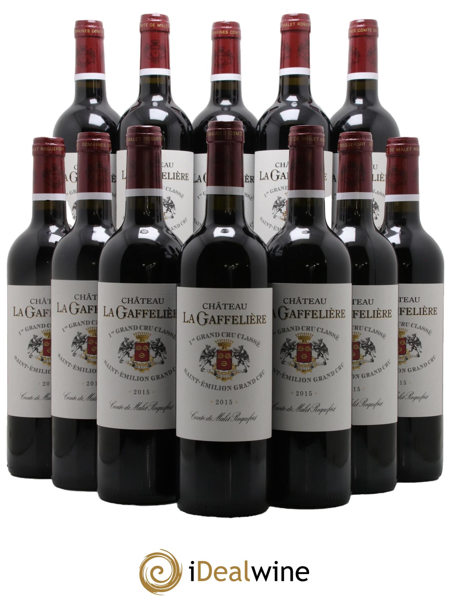 Château la Gaffelière 1er Grand Cru Classé B 2015 - Lot de 12 bouteilles - 0