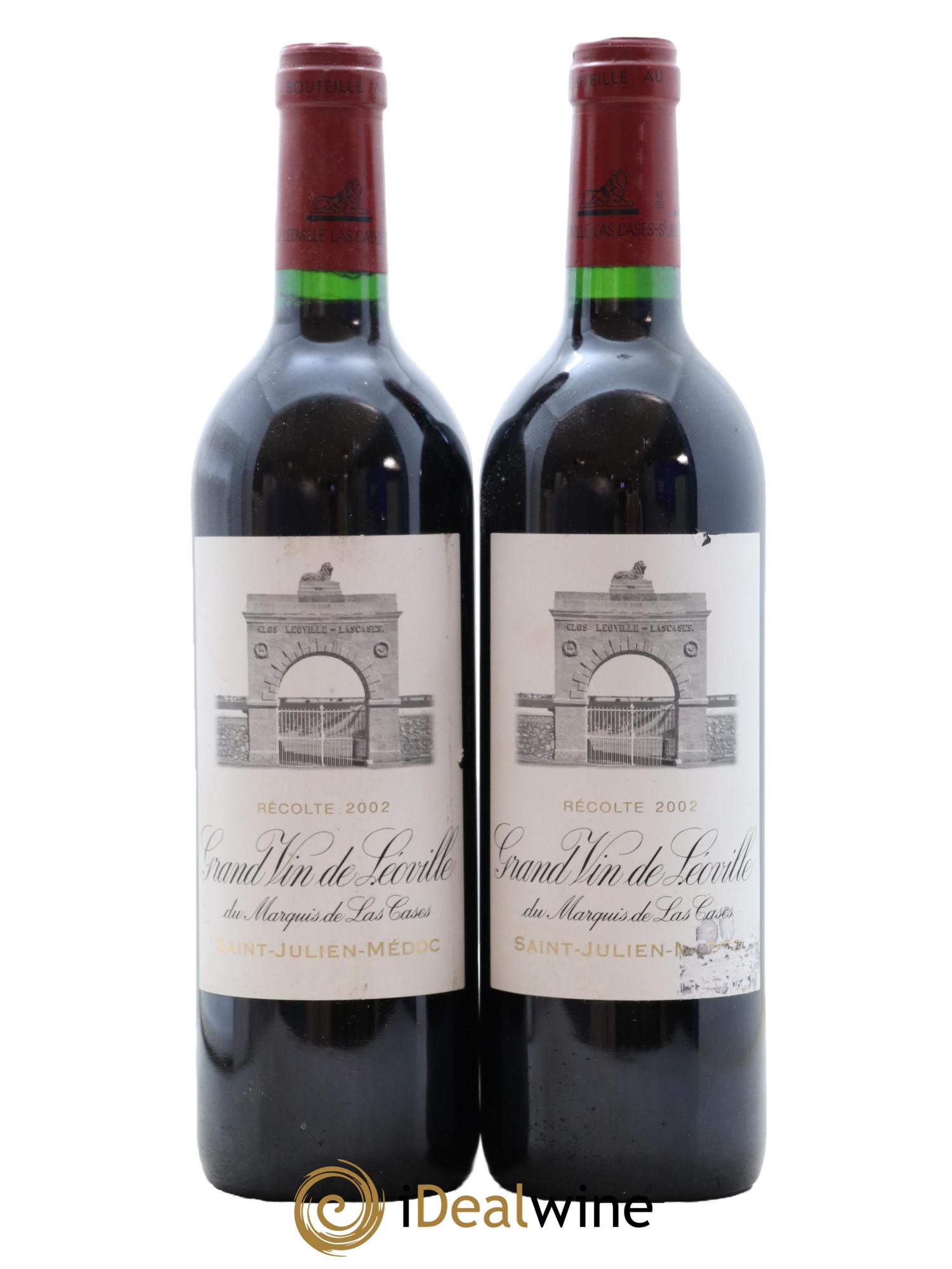 Château Léoville Las Cases 2ème Grand Cru Classé 2002 - Posten von 2 Flaschen - 0