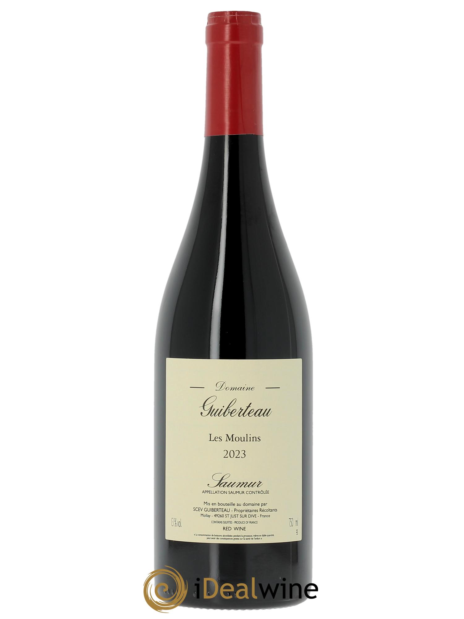 Saumur Les Moulins Domaine Guiberteau  2023 - Lot de 1 bouteille - 0