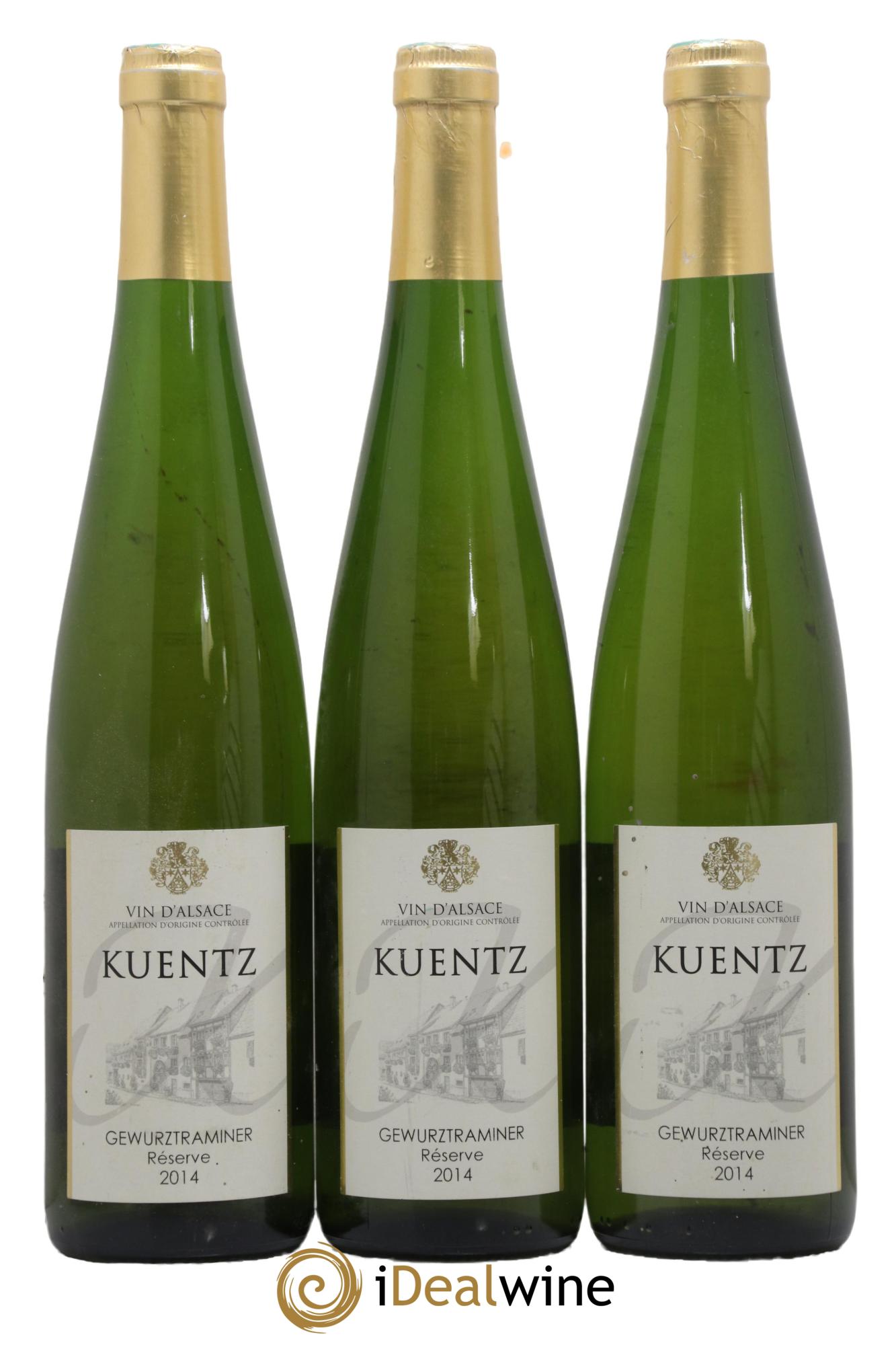 Alsace Gewurztraminer Reserve Domaine Kuentz 2014 - Lot de 3 bouteilles - 0