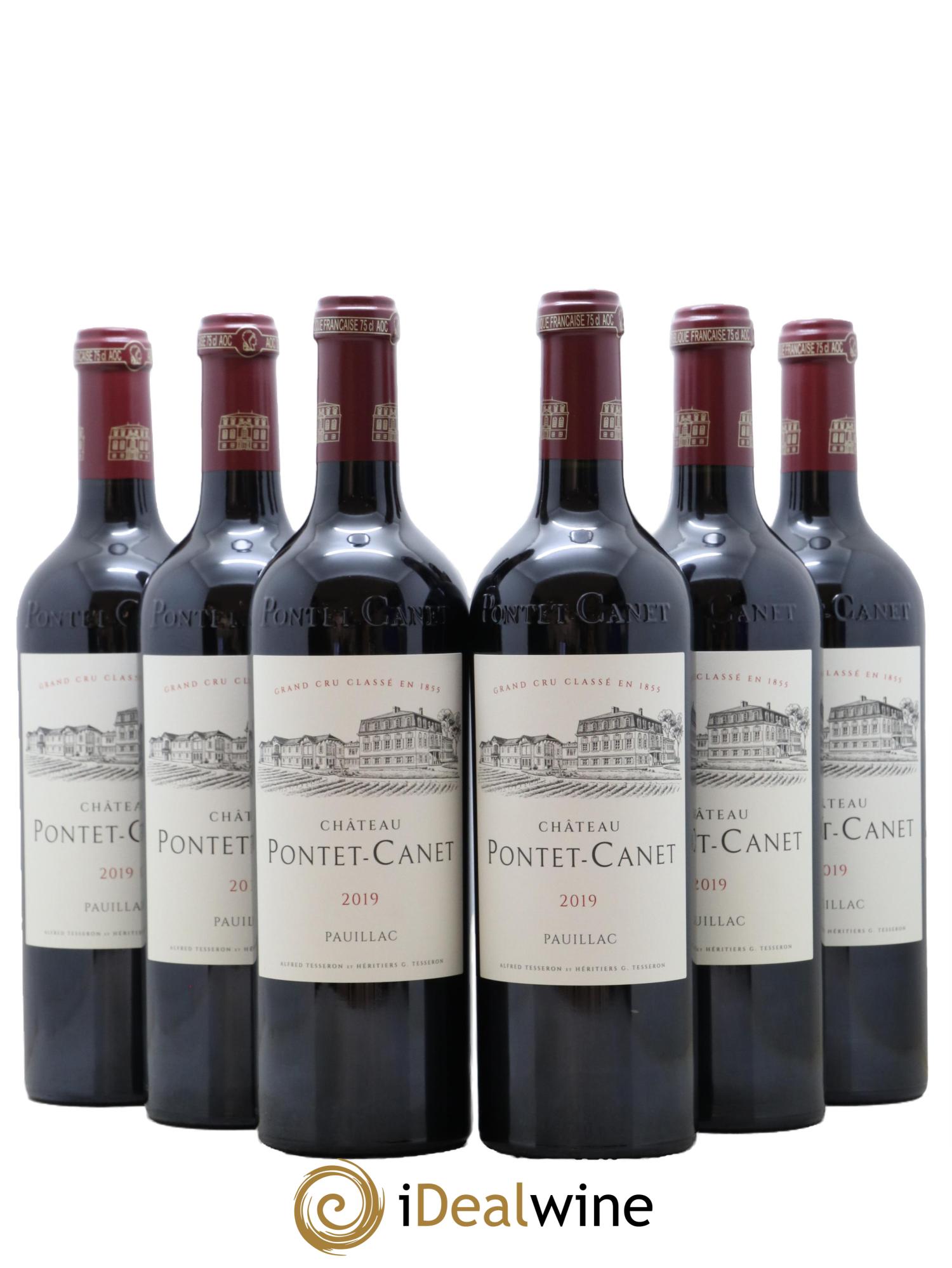 Château Pontet Canet 5ème Grand Cru Classé 2019 - Posten von 6 Flaschen - 0