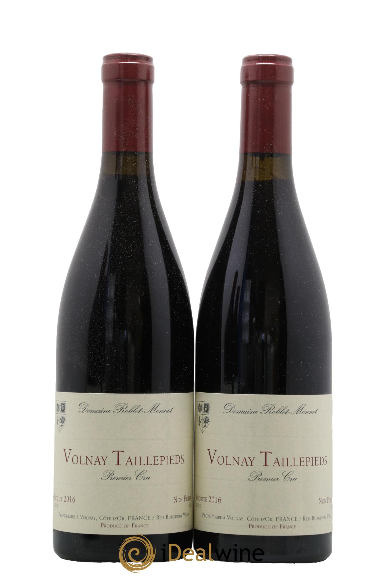 Volnay 1er Cru Taillepieds Roblet-Monnot (Domaine) 2016 - Lot of 2 bottles - 0