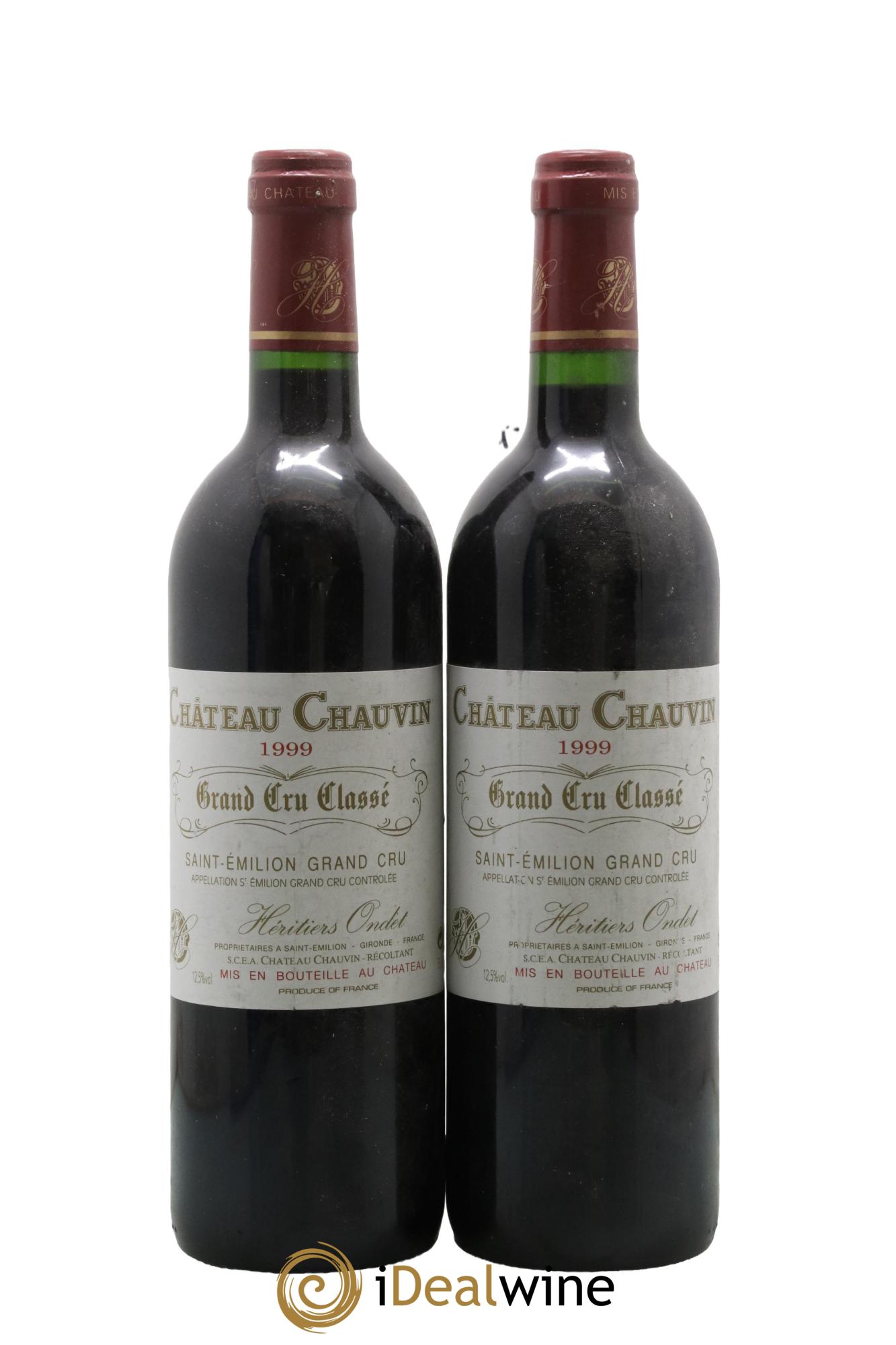 Château Chauvin Grand Cru Classé 1999 - Lot of 2 bottles - 0