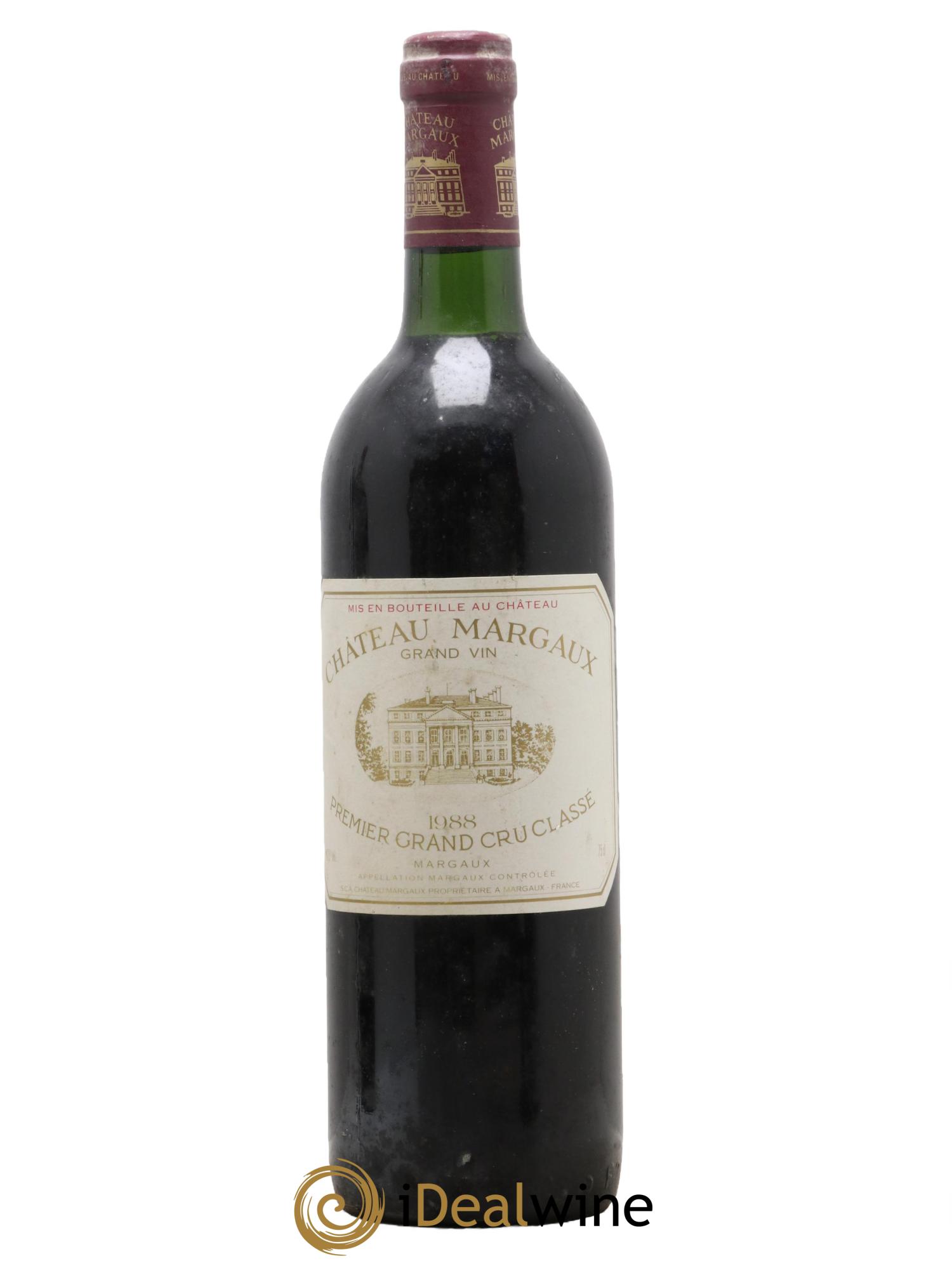 Château Margaux 1er Grand Cru Classé 1988 - Lot de 1 bouteille - 0