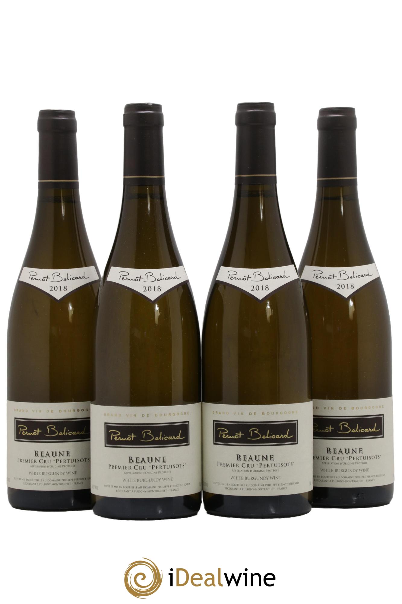 Beaune 1er Cru Pertuisots Domaine Pernot Belicard 2018 - Lot of 4 bottles - 0