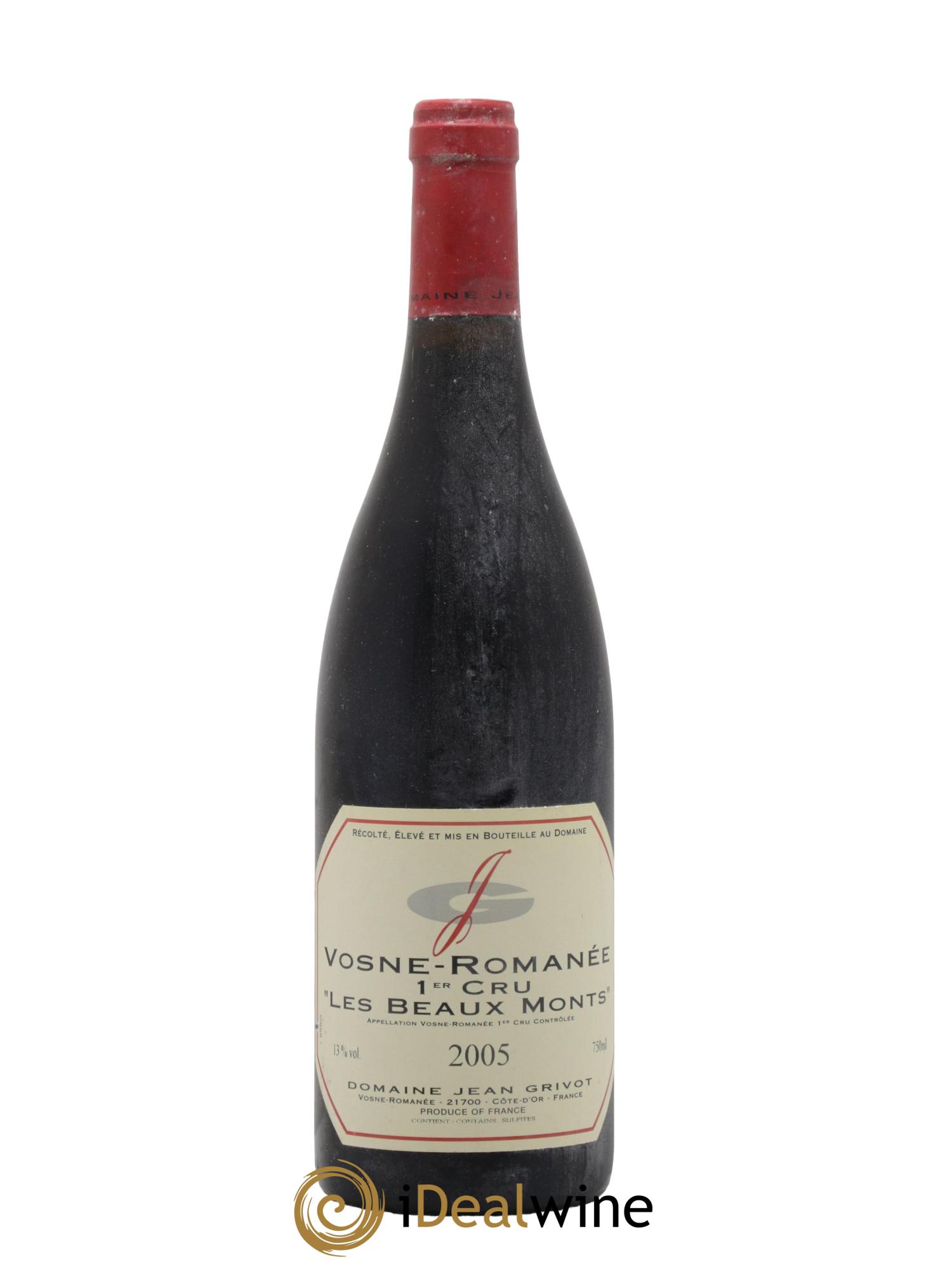 Vosne-Romanée 1er Cru Les Beaux-Monts Jean Grivot 2005 - Lot de 1 bouteille - 0