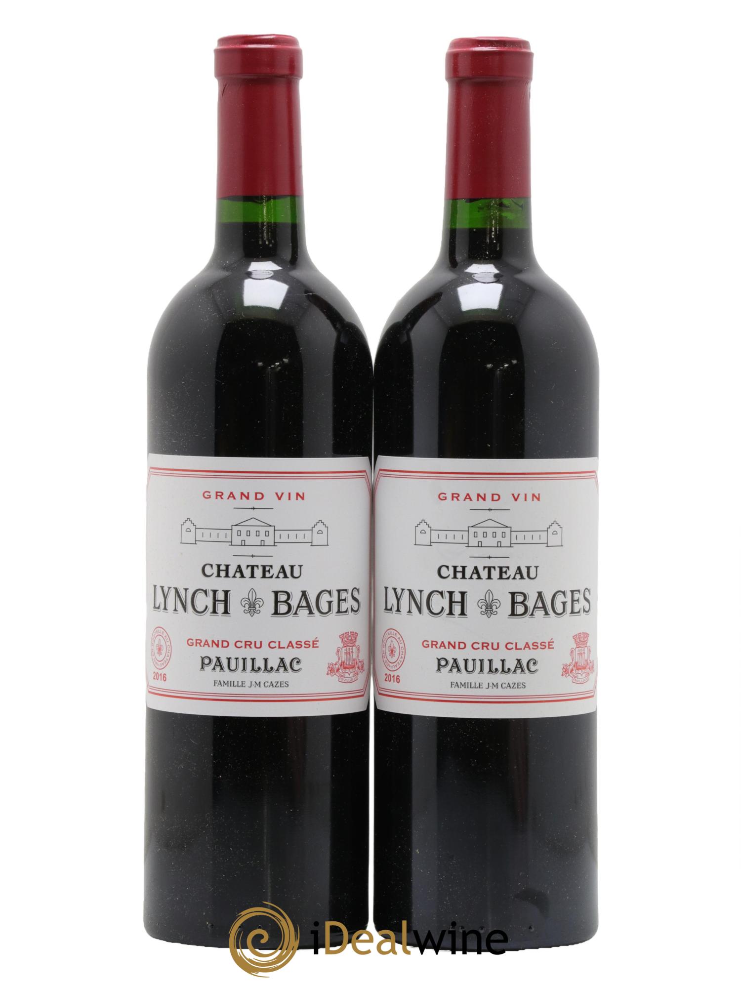 Château Lynch Bages 5ème Grand Cru Classé 2016 - Lot de 2 bouteilles - 0