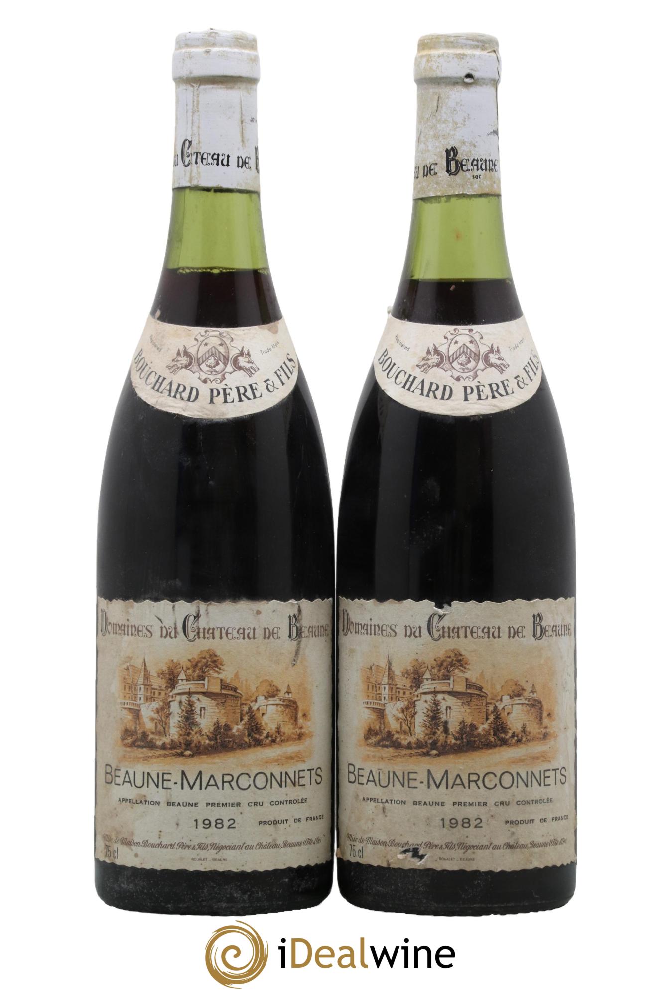 Beaune 1er Cru Marconnets Bouchard Père & Fils 1982 - Lotto di 2 bottiglie - 0