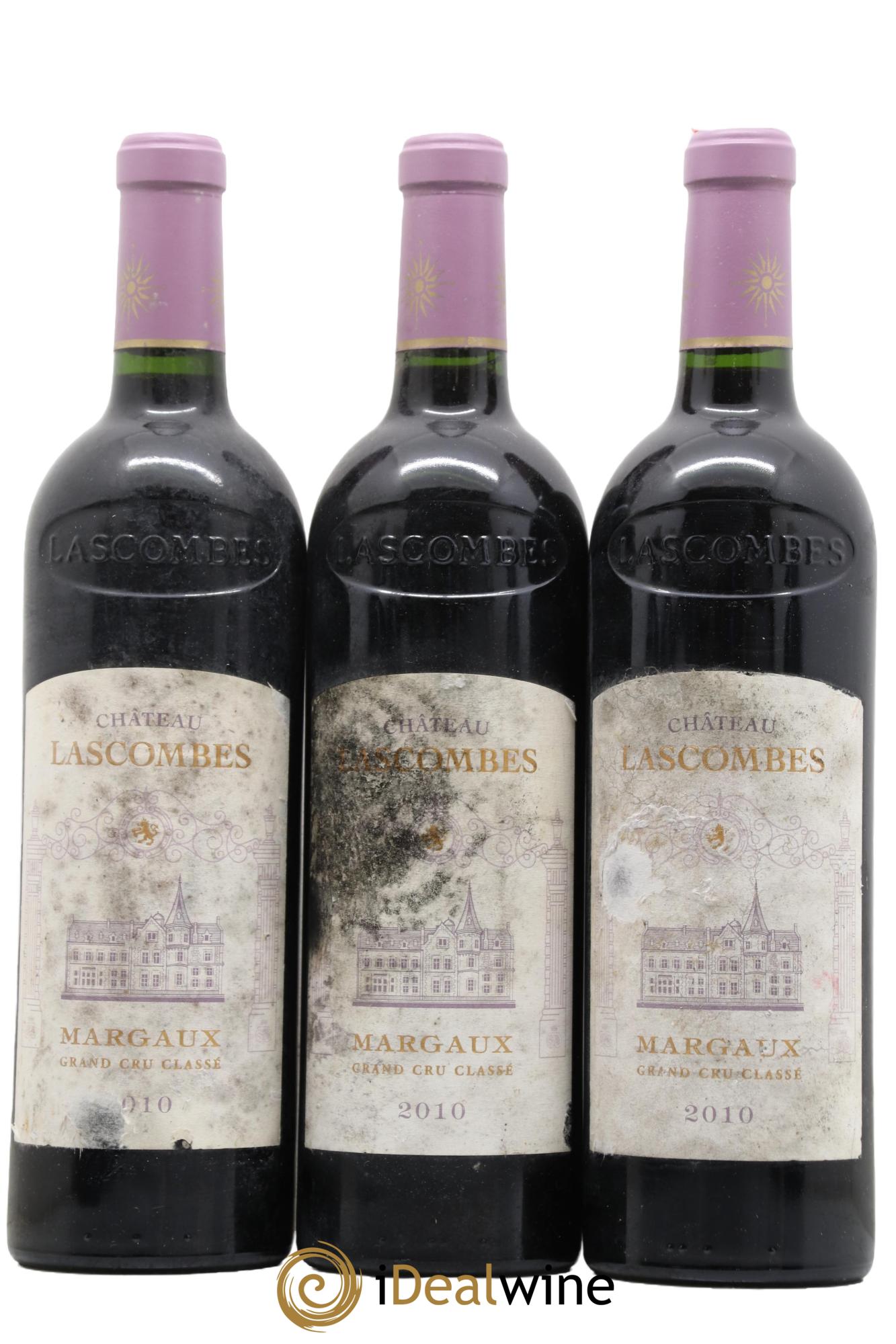 Château Lascombes 2ème Grand Cru Classé 2010 - Lot de 3 bouteilles - 0