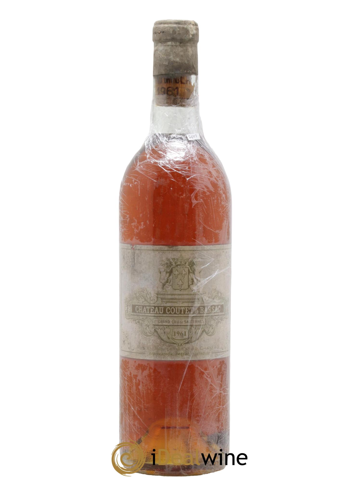 Château Coutet 1er Grand Cru Classé 1961 - Lotto di 1 bottiglia - 0