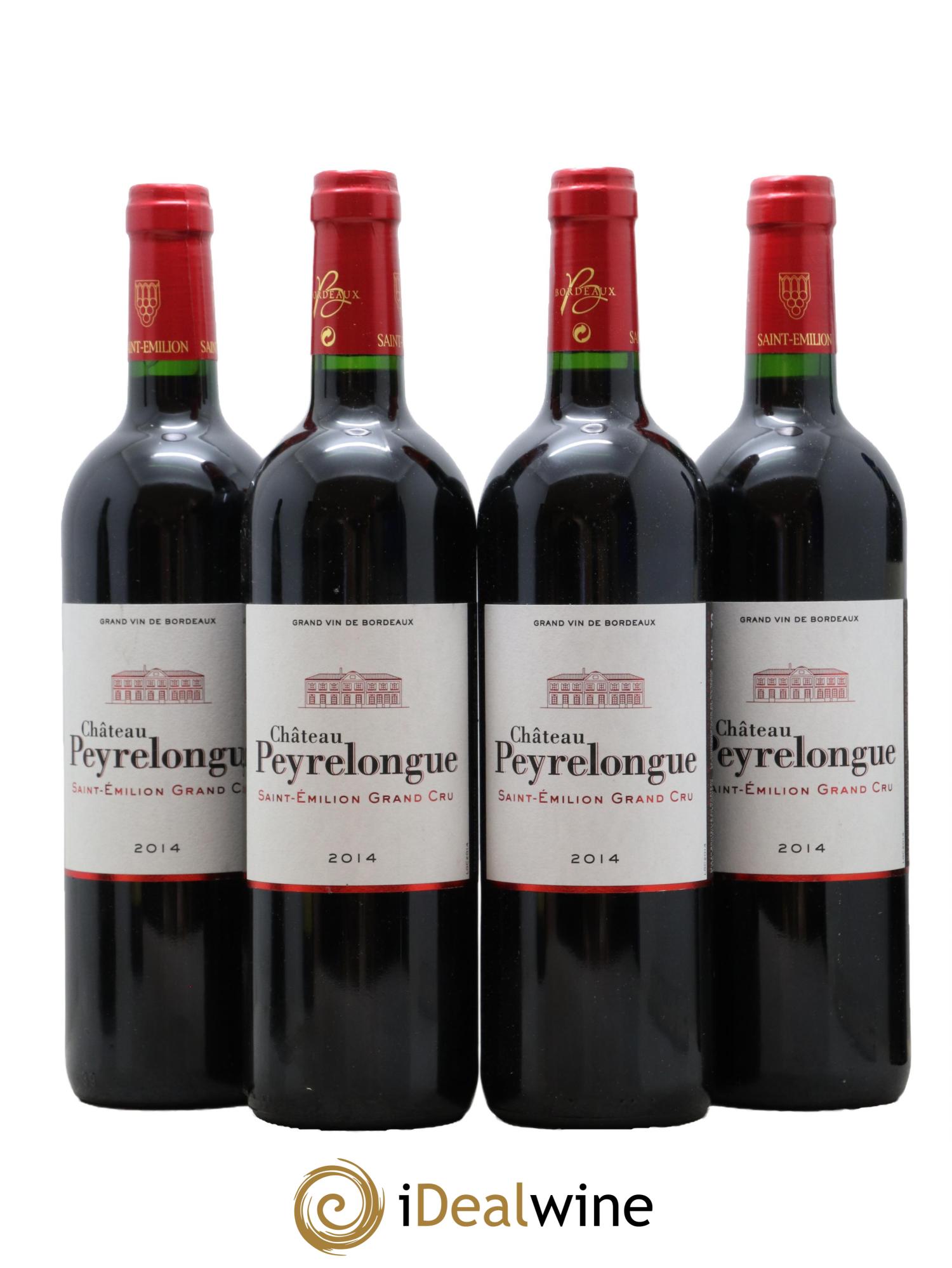 Saint-Émilion Grand Cru Château Peyrelongue 2014 - Posten von 4 Flaschen - 0