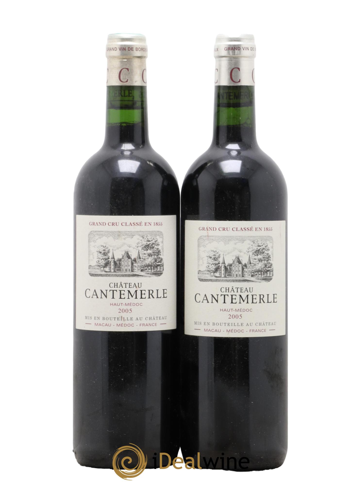 Château Cantemerle 5ème Grand Cru Classé 2005 - Lot de 2 bouteilles - 0