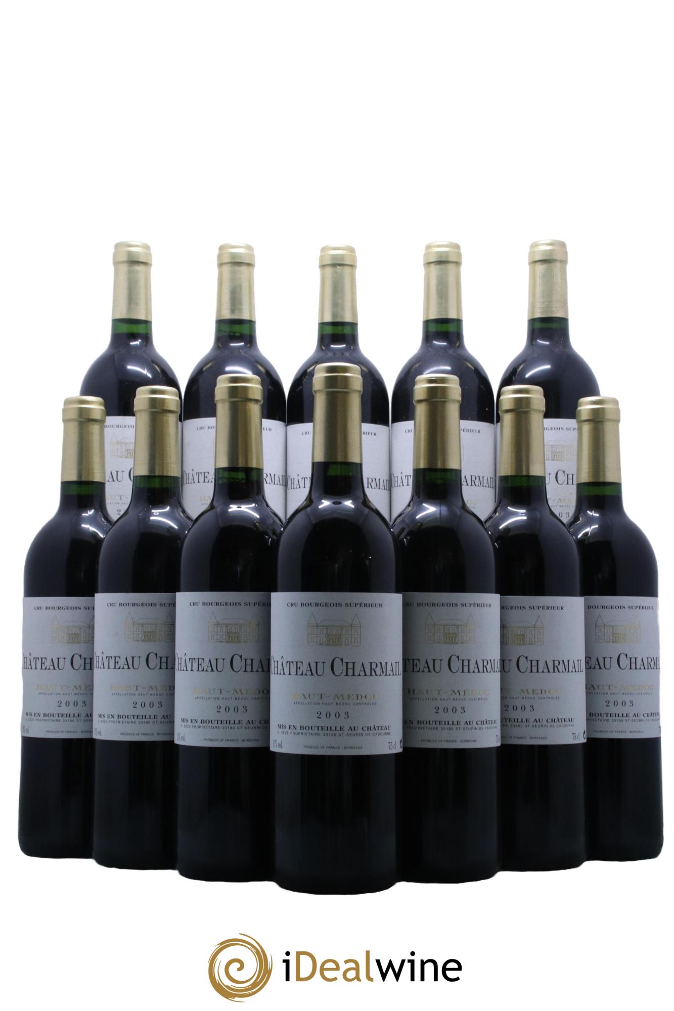 Château Charmail Cru Bourgeois  2003 - Lotto di 12 bottiglie - 0