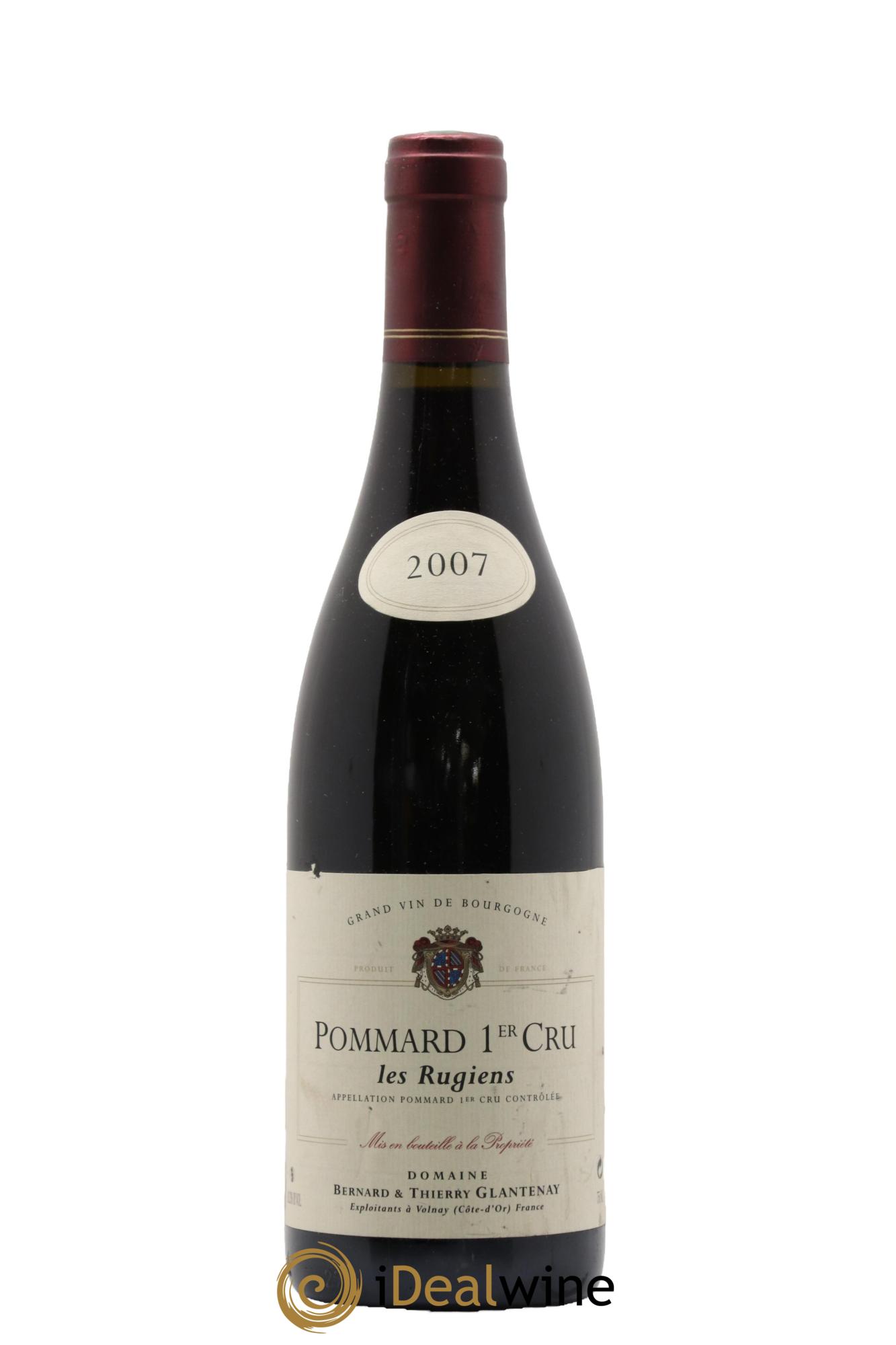 Pommard 1er Cru Les Rugiens Bernard et Thierry Glantenay (Domaine) 2007 - Lot de 1 bouteille - 0