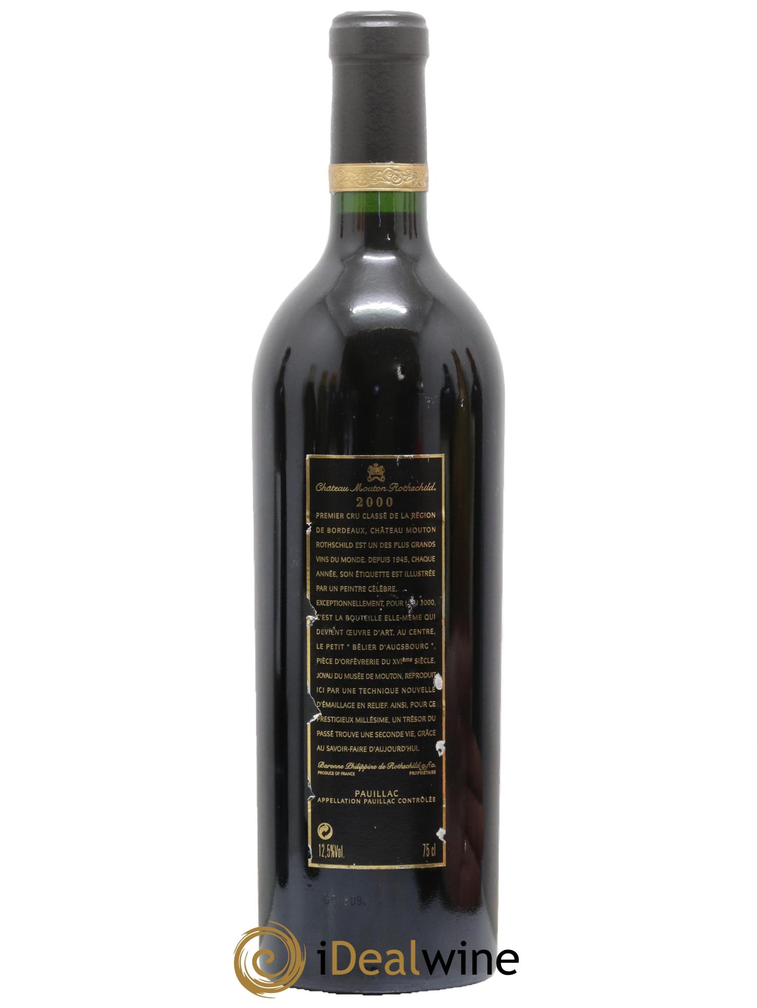 Château Mouton Rothschild 1er Grand Cru Classé 2000 - Lotto di 1 bottiglia - 1