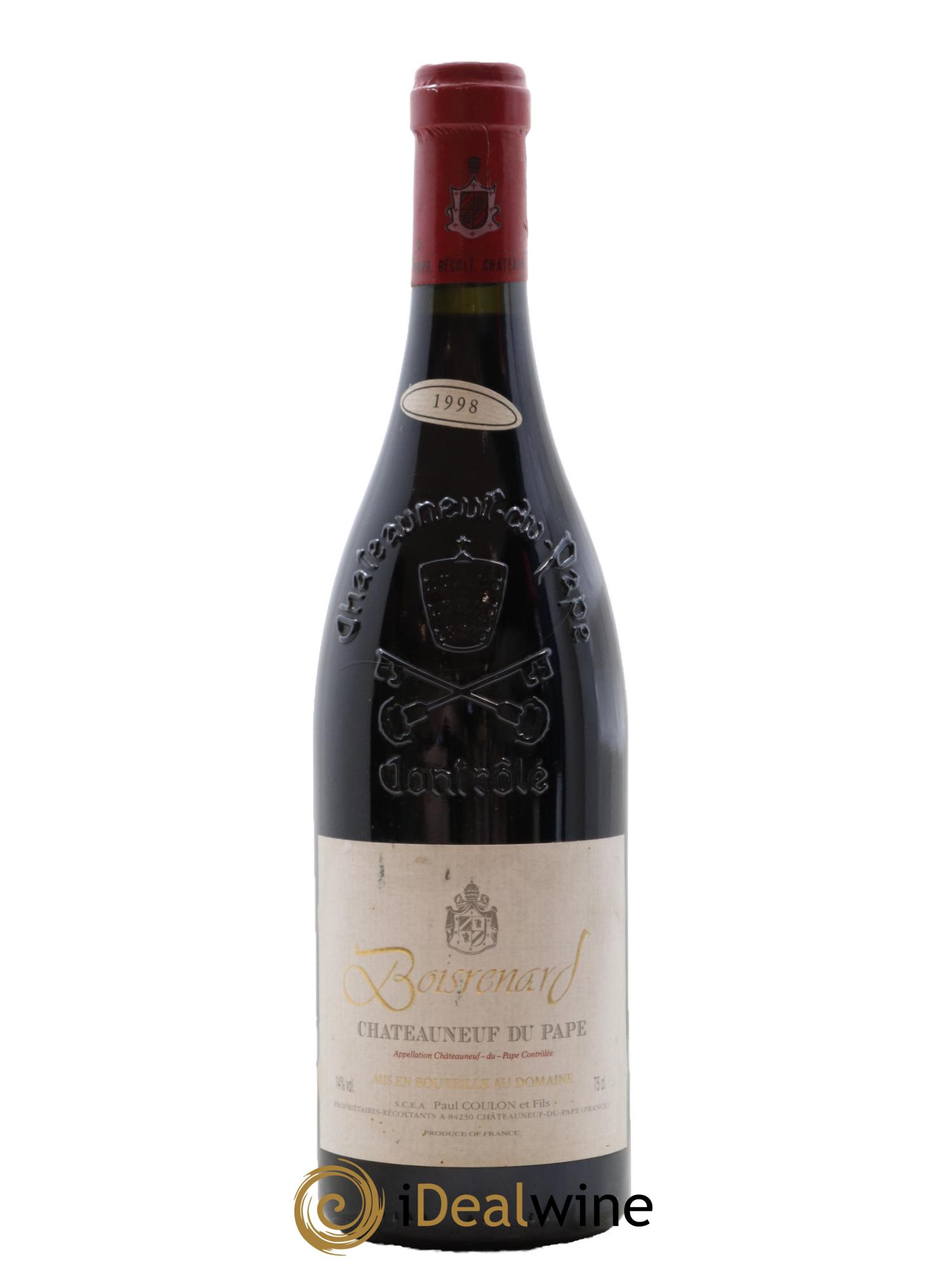 Châteauneuf-du-Pape Cuvée Boisrenard Beaurenard (Domaine de) 1998 - Lot de 1 bouteille - 0